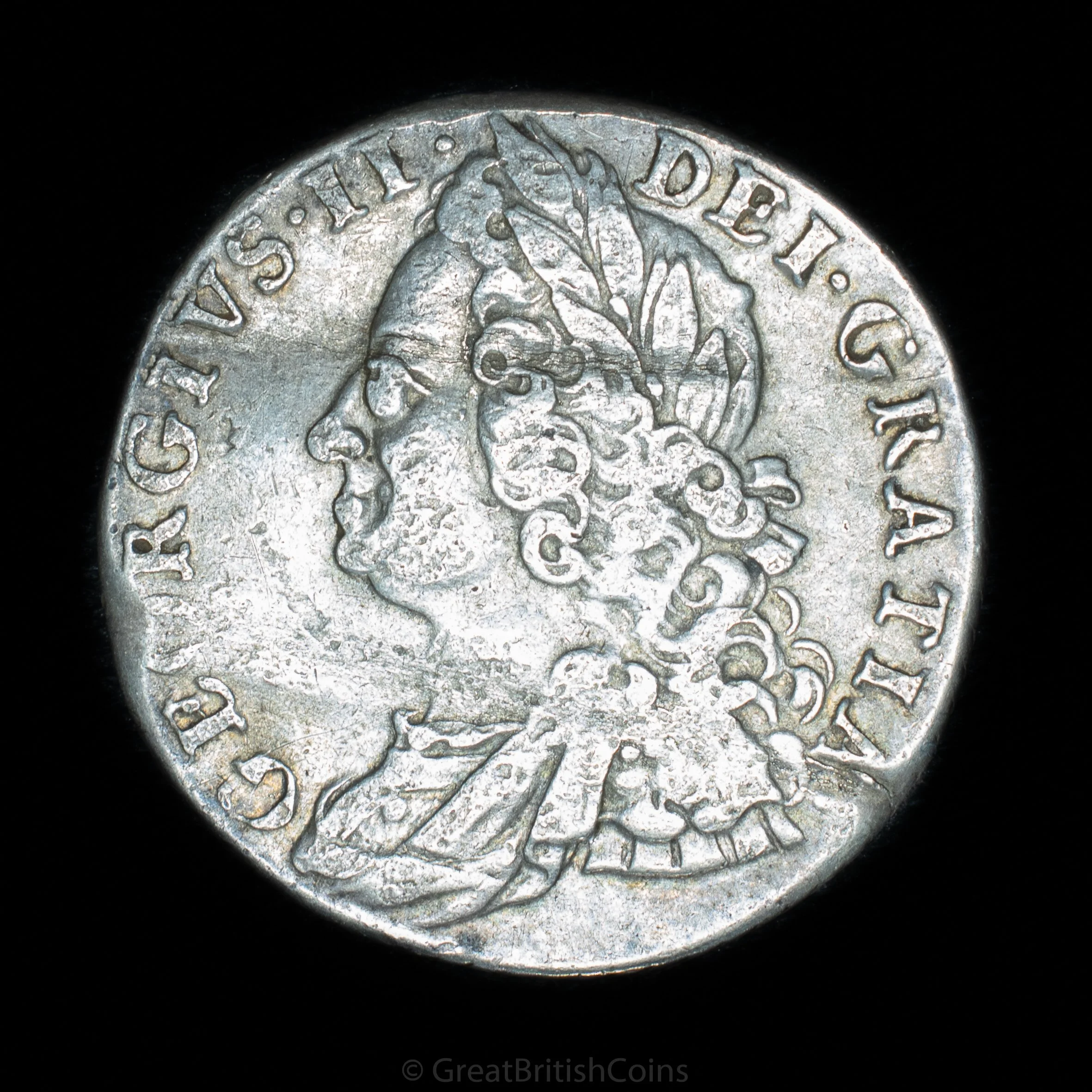 George II 1758 Silver Shilling