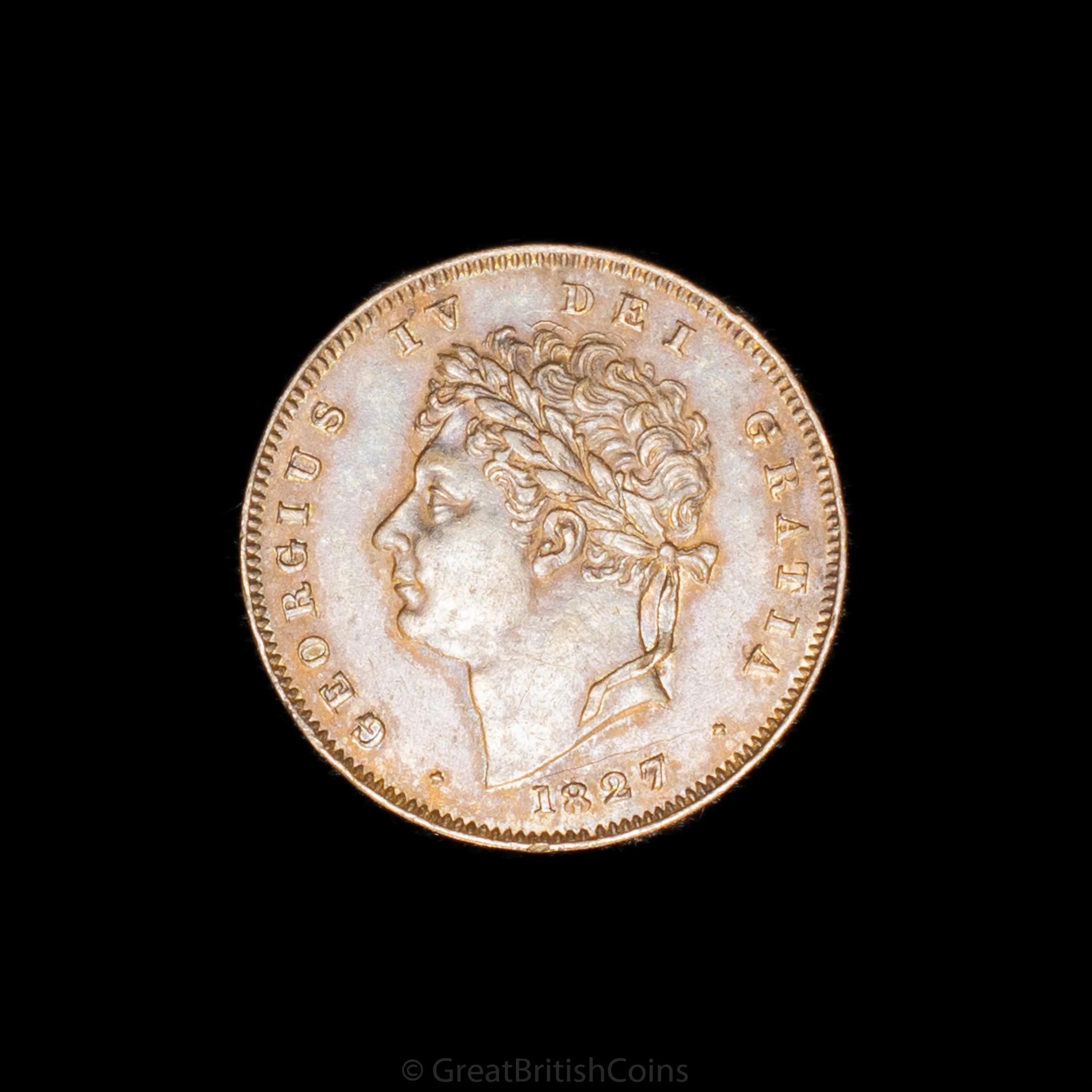 George IV 1827 Copper Third Farthing