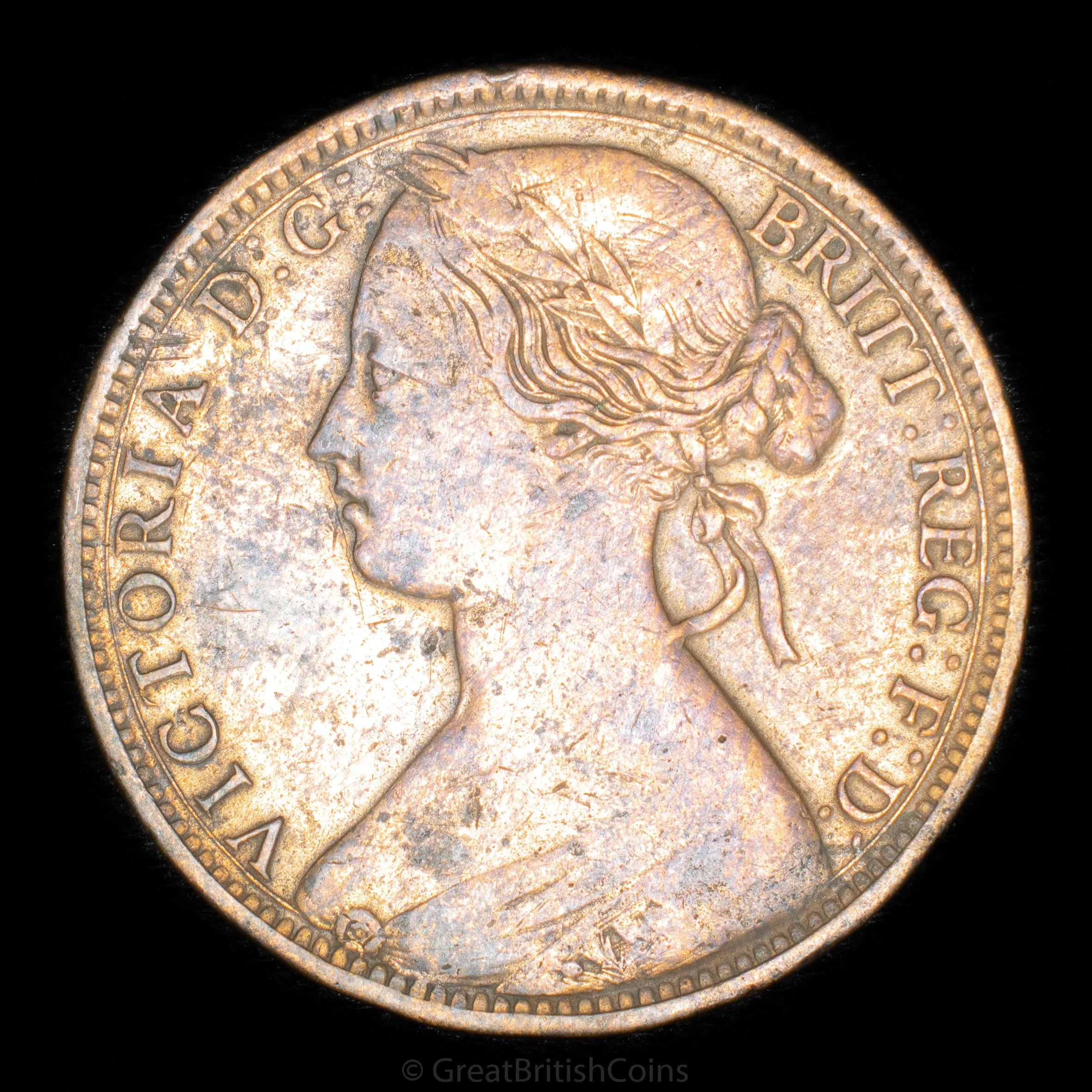 Victoria 1862 Bronze Penny