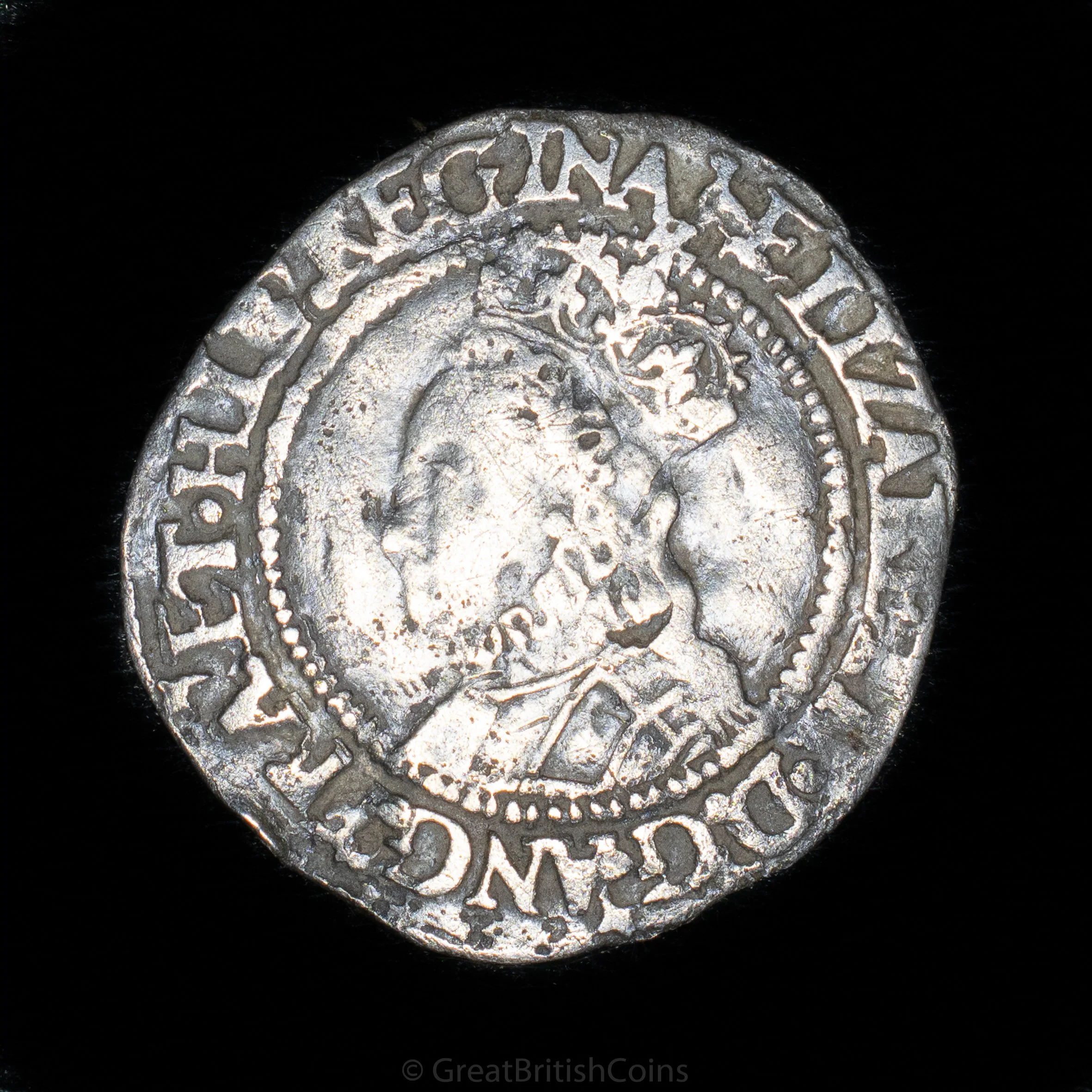 Elizabeth I Second Issue Silver Halfgroat