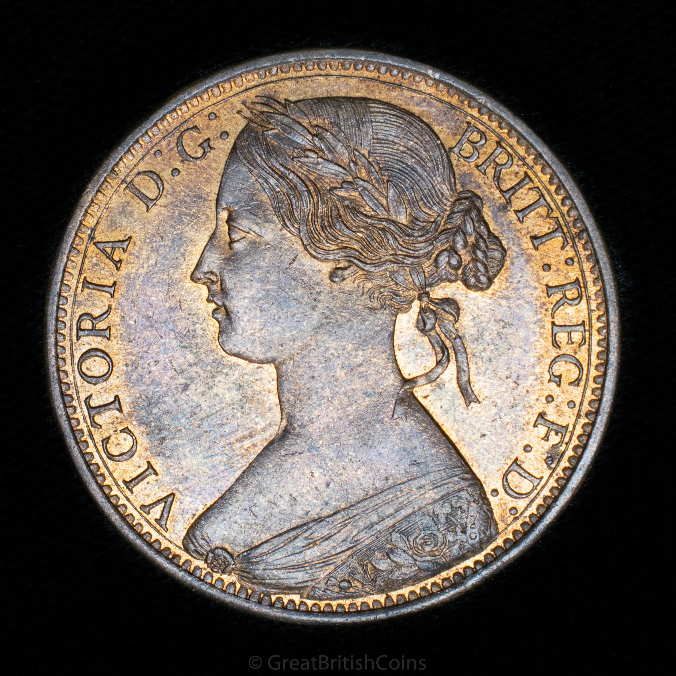 Victoria 1863 Bronze Penny
