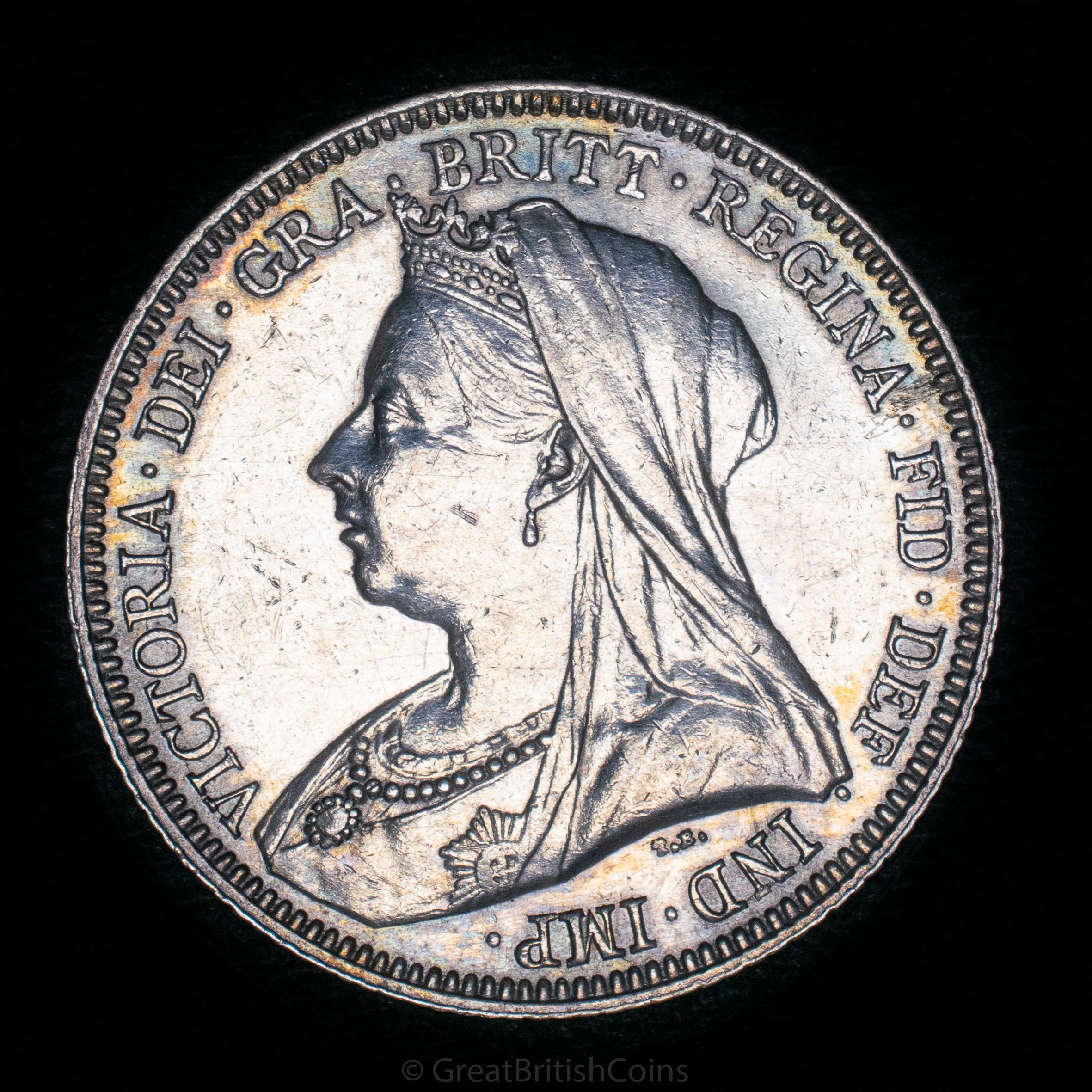 Victoria 1893 Silver Shilling