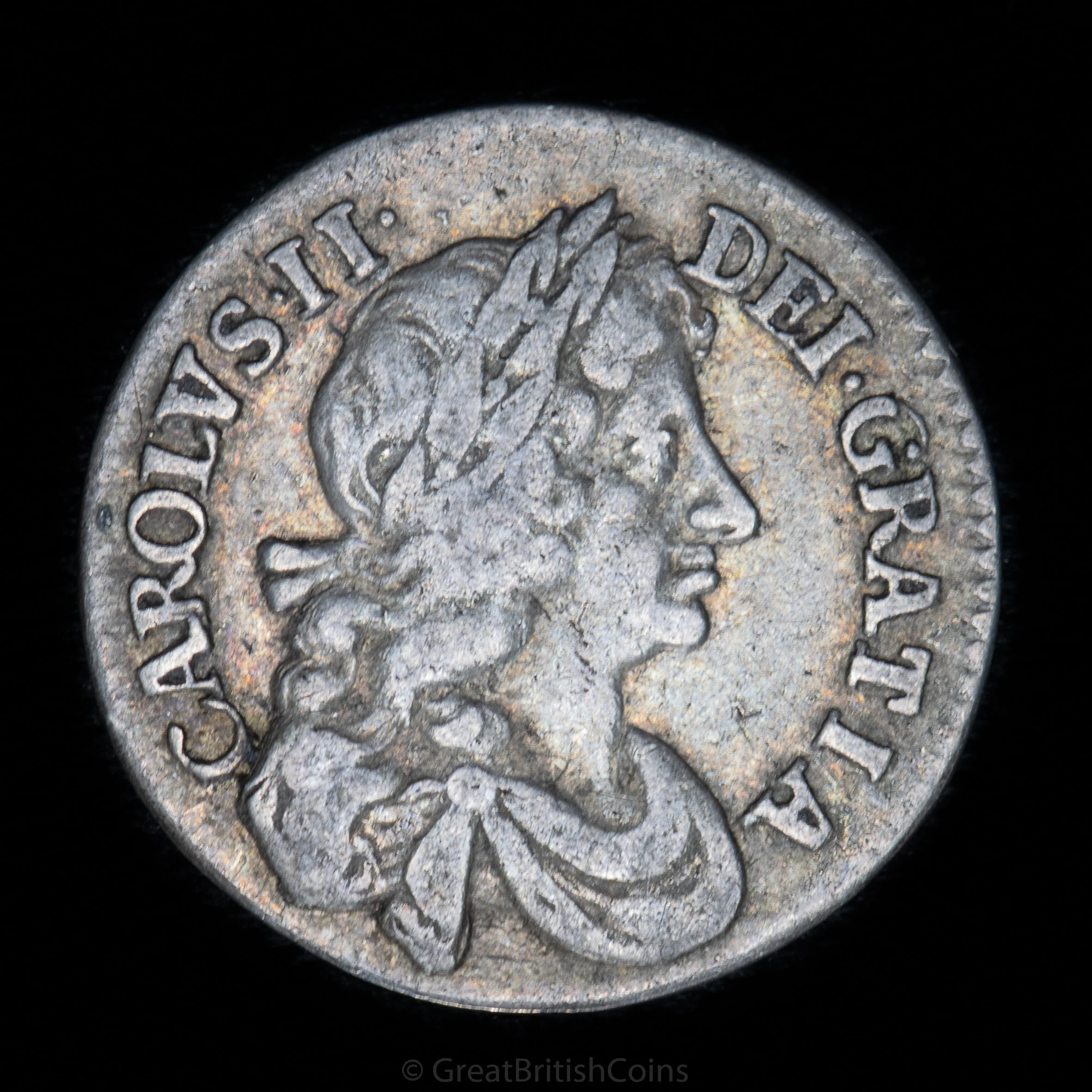 Charles II 1677 Silver Fourpence