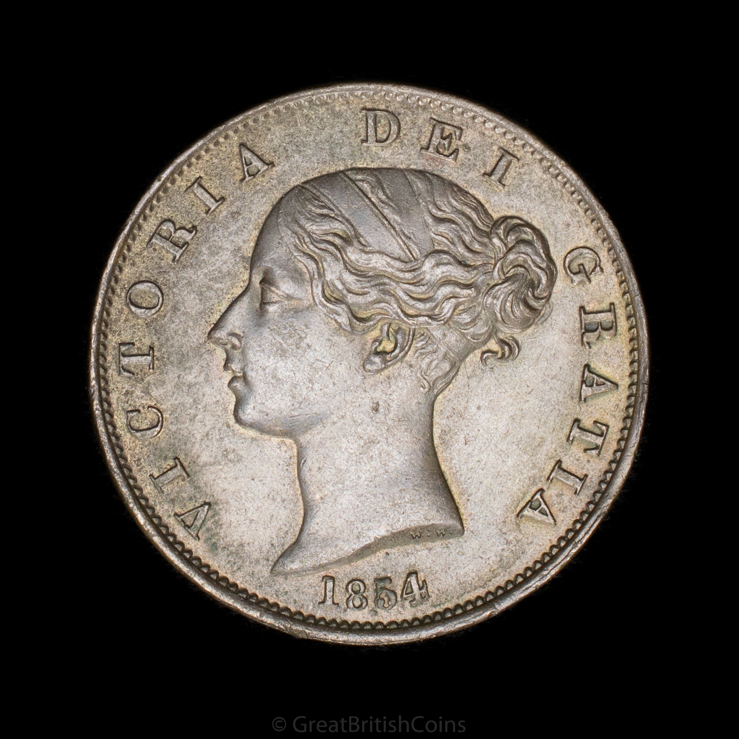 Victoria 1854 Copper Halfpenny