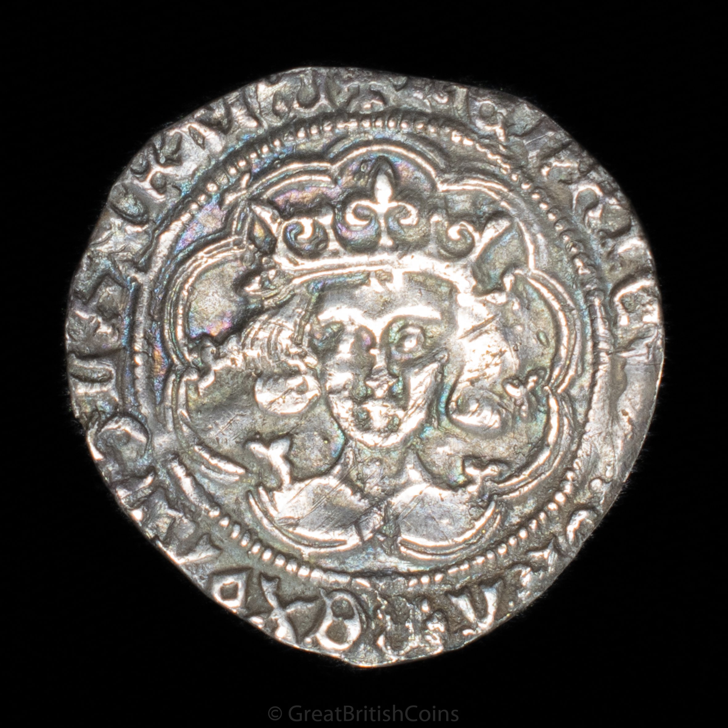Henry VI Leaf/Mascle Type Silver Groat (Calais)
