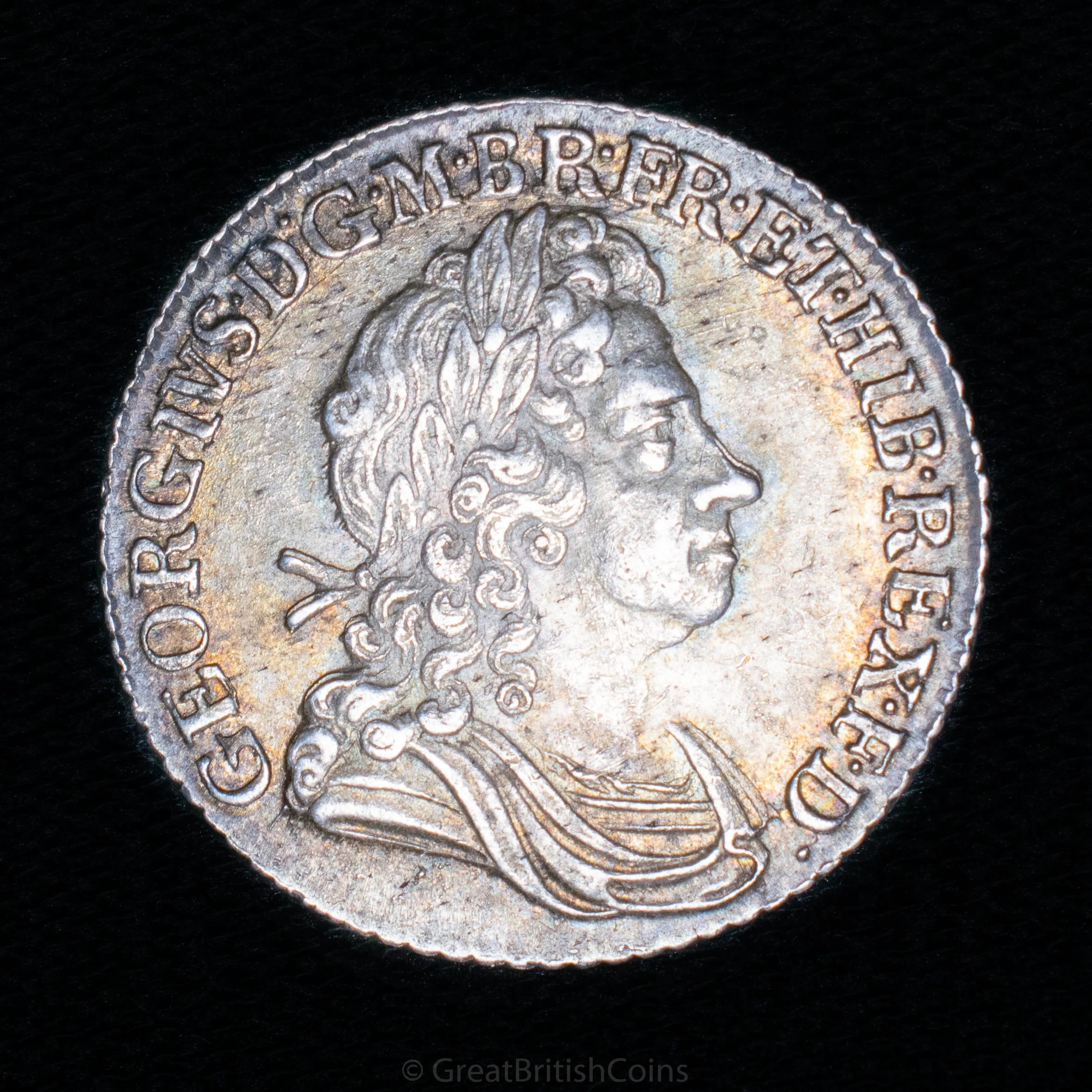 George I 1723 Silver Shilling 'S.S.C'