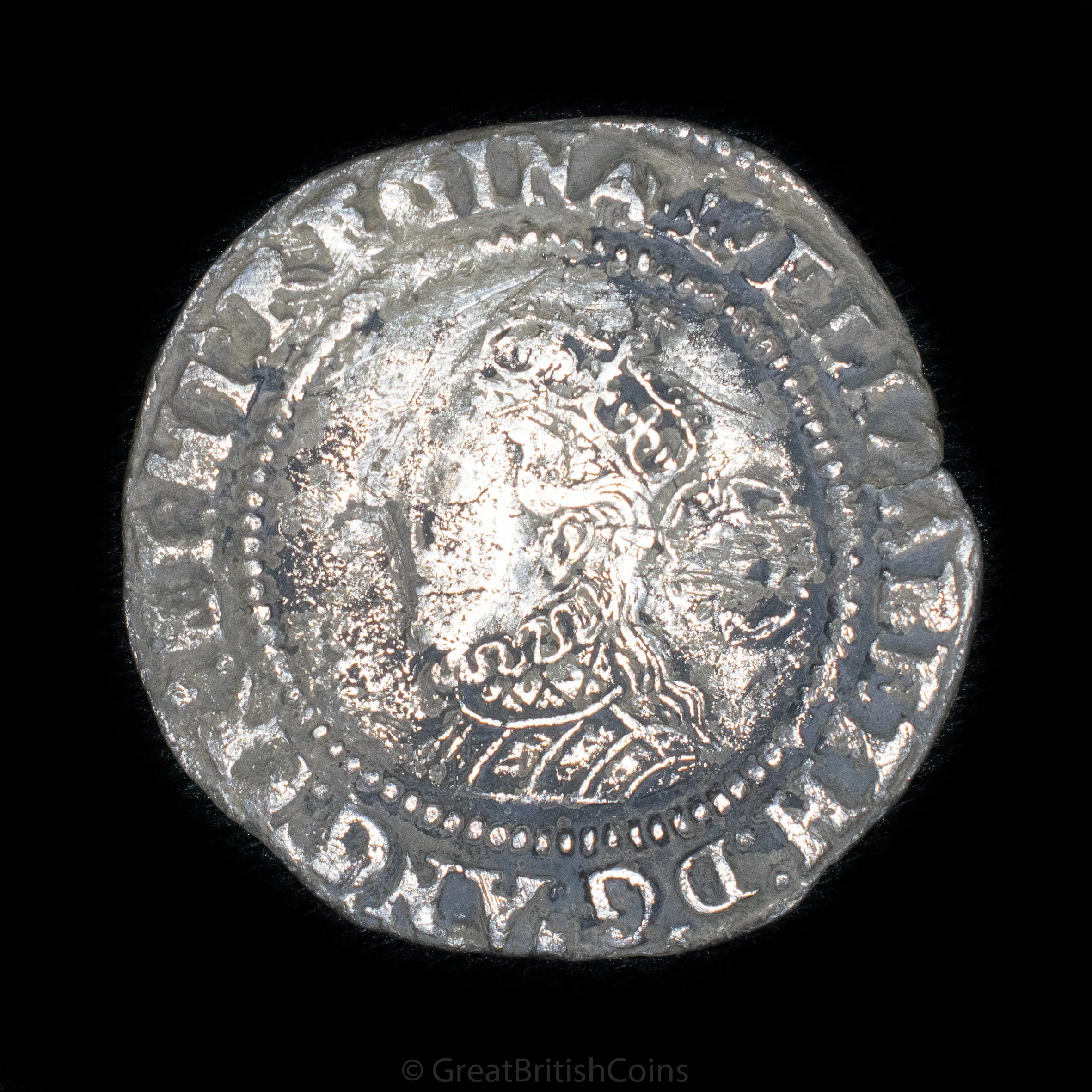 Elizabeth I 3rd/4th Issue 1567 Silver Sixpence