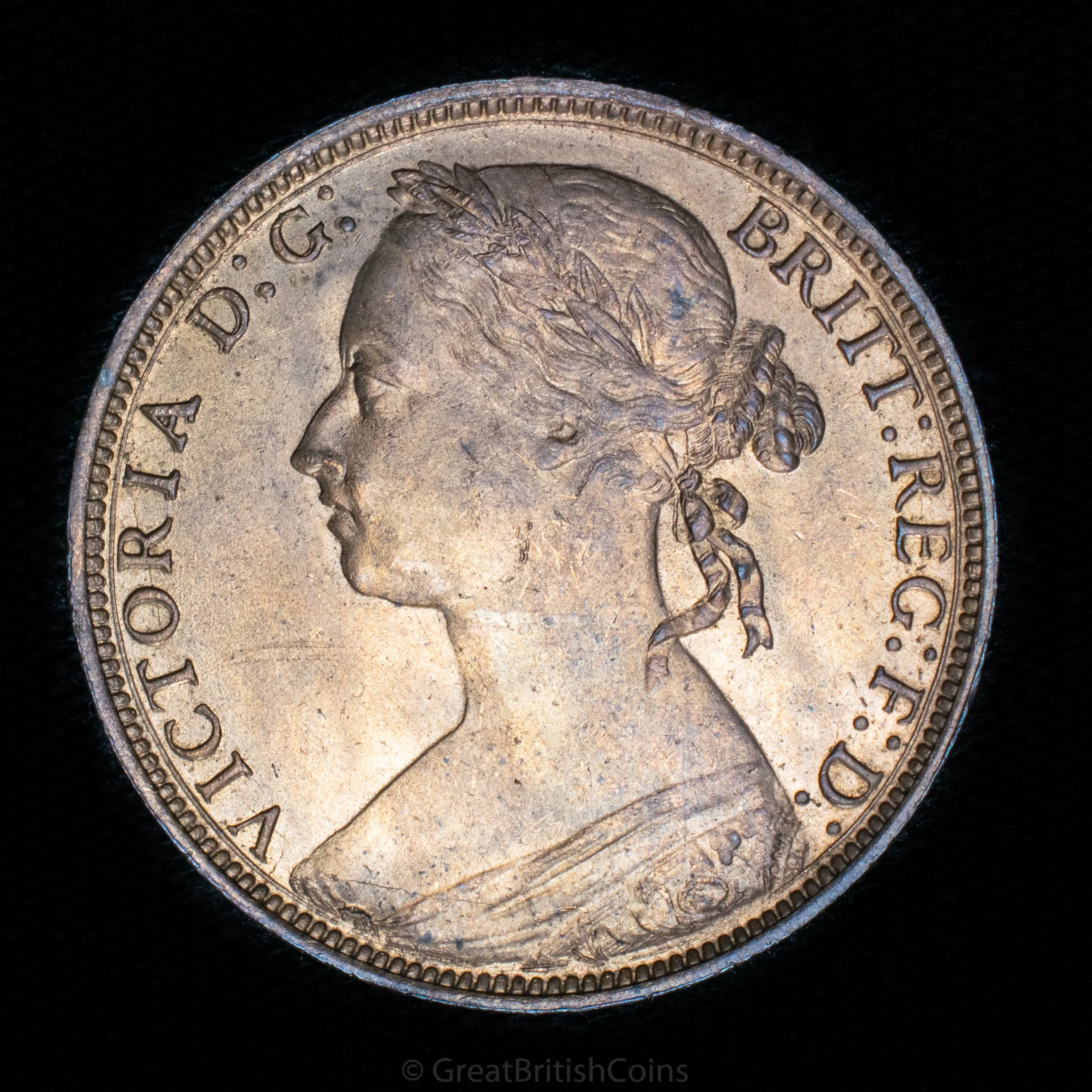 Victoria 1881 H Bronze Penny