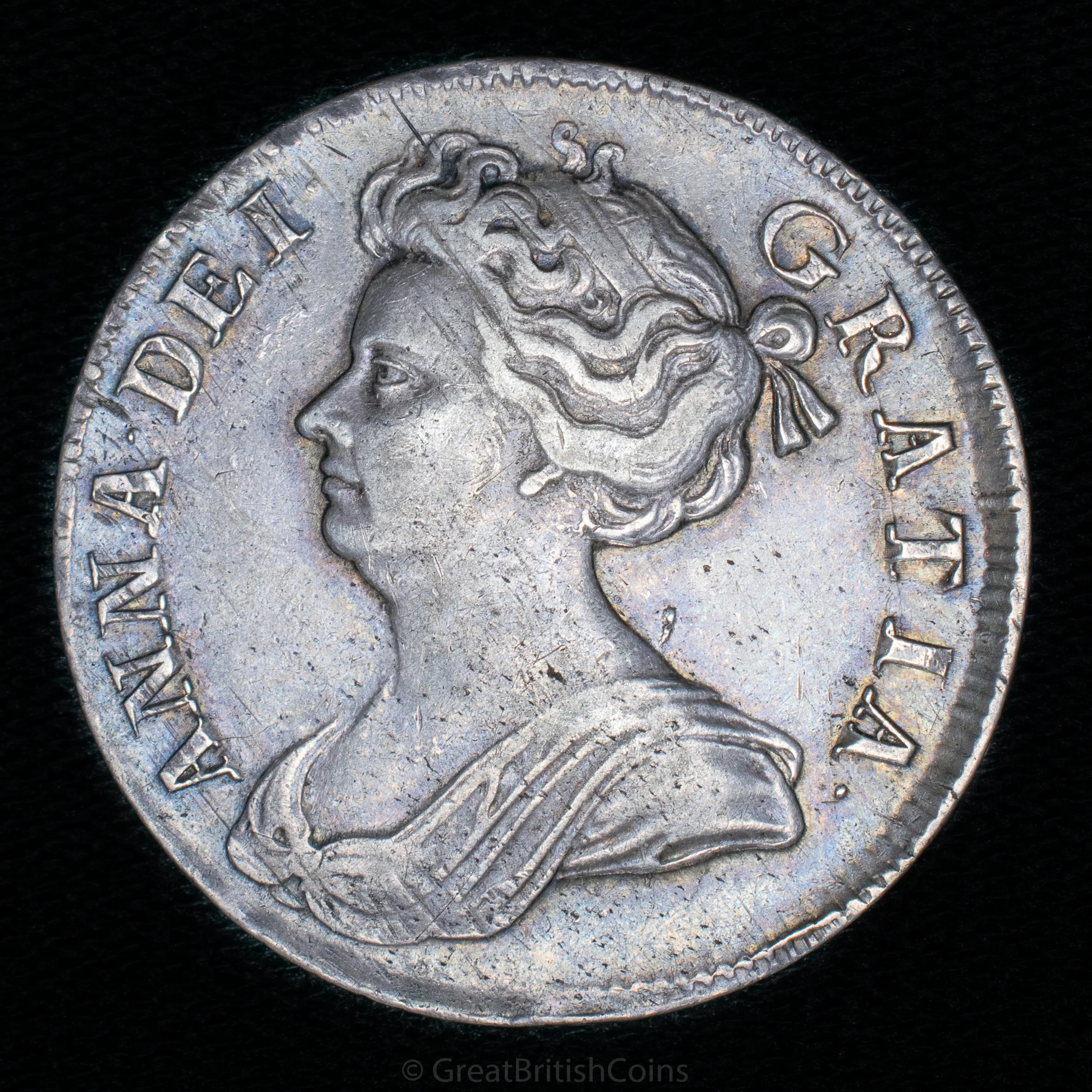 Anne 1709 Silver Halfcrown (OCTAVO)