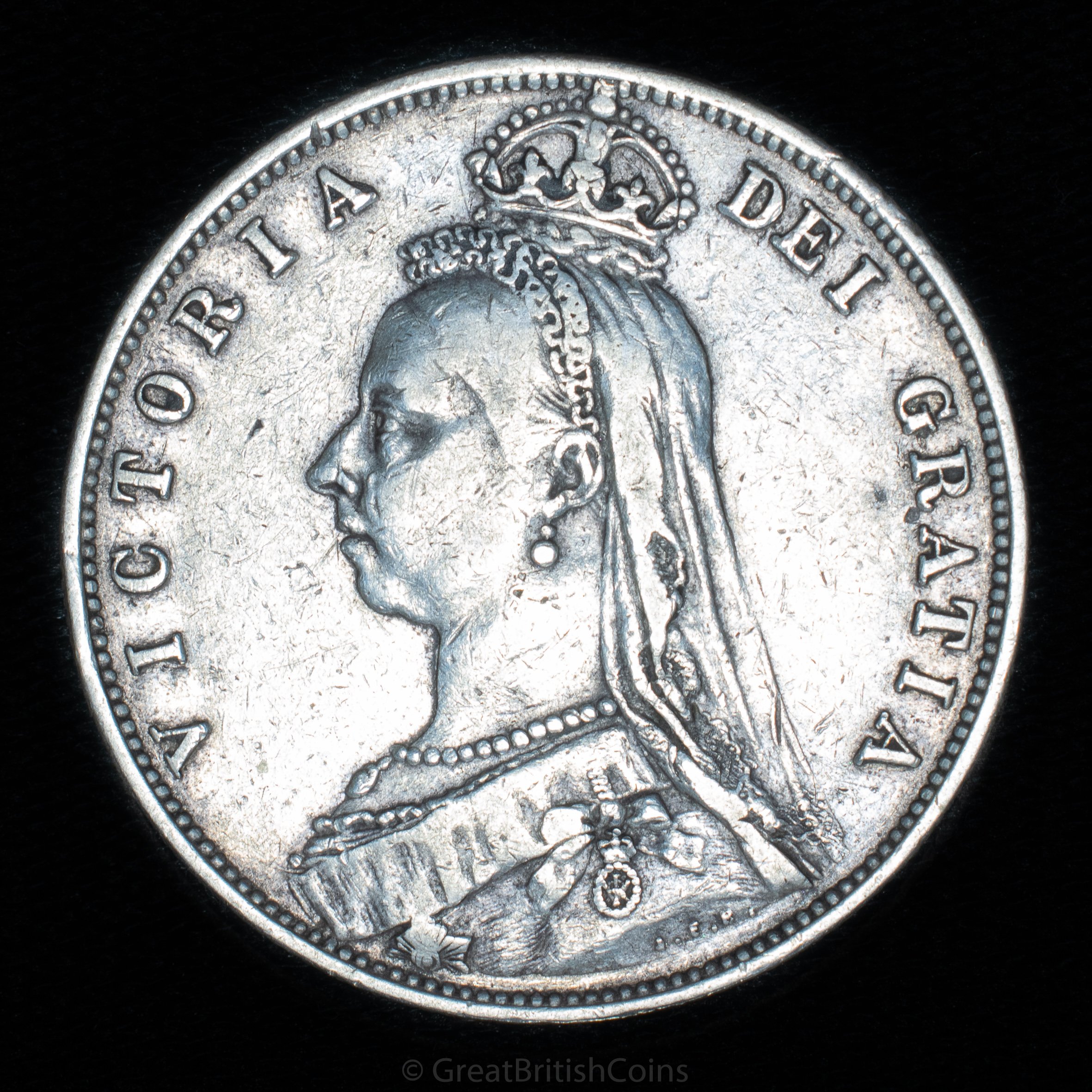 Victoria 1888 Silver Halfcrown