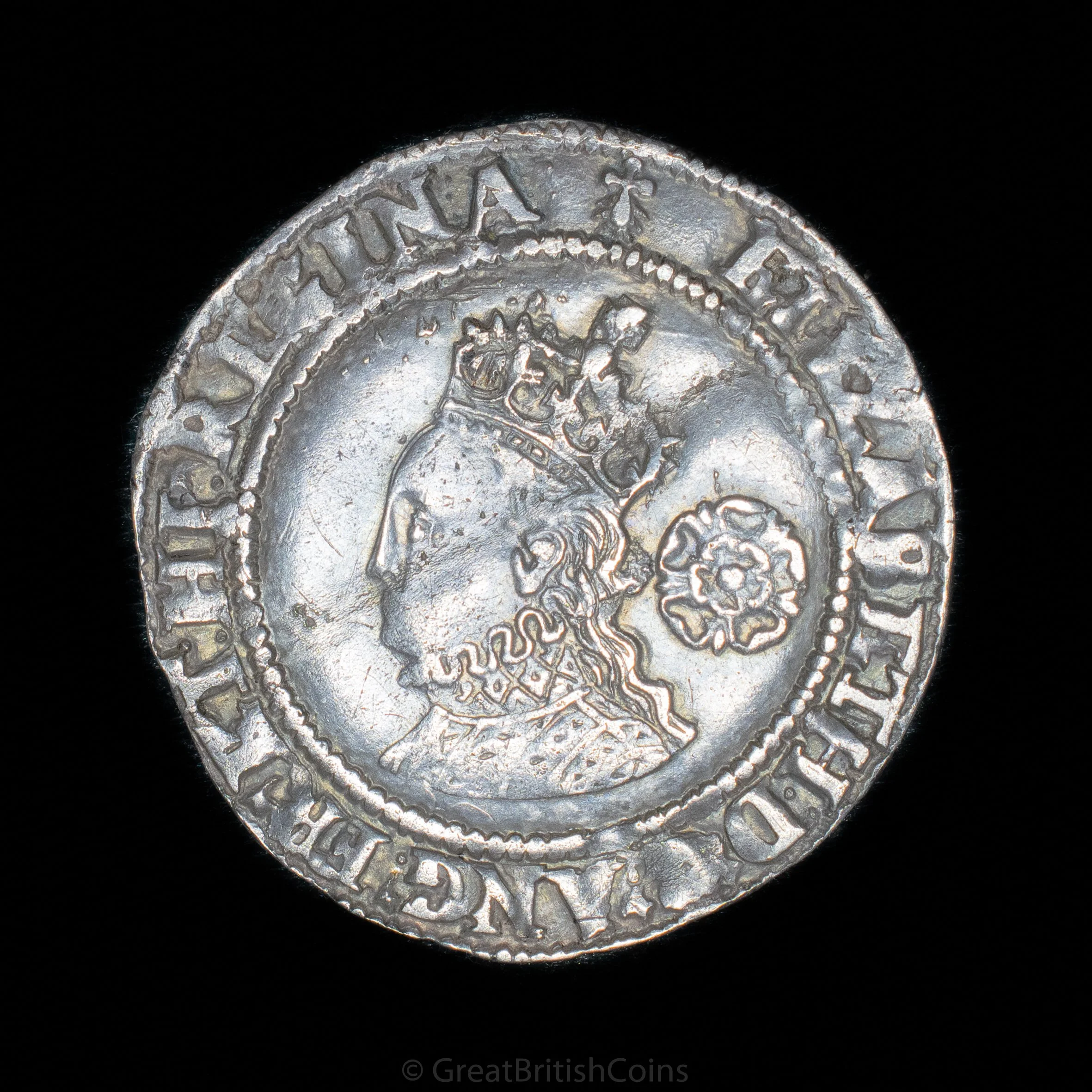Elizabeth I 1573 Silver Sixpence