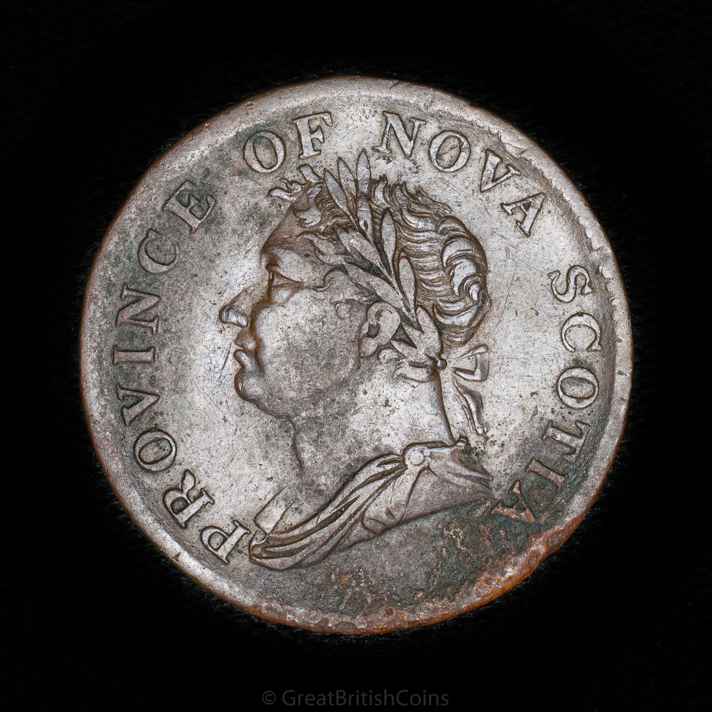 Nova Scotia 1832 Copper Halfpenny Token, Nova Scotia