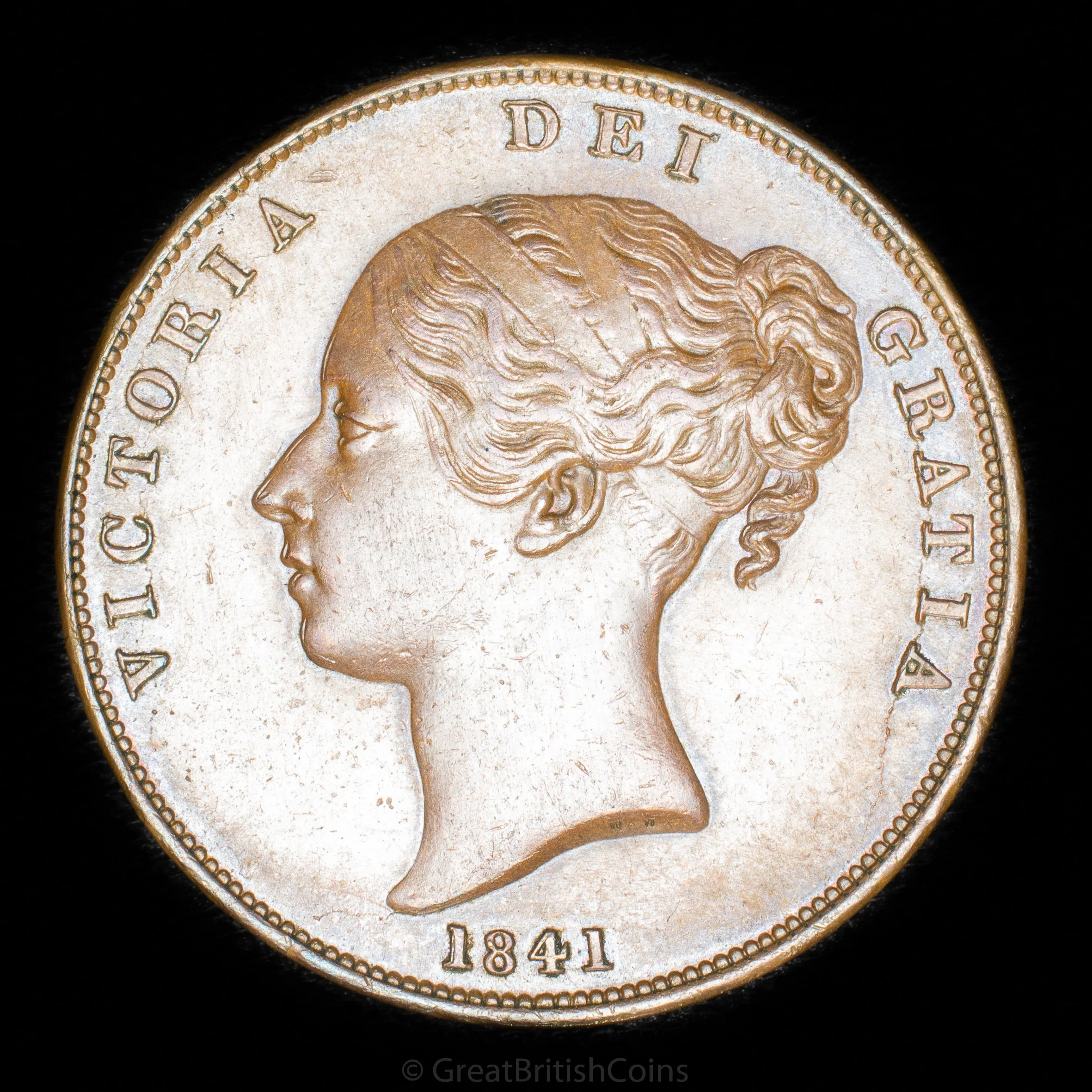 Victoria 1841 Copper Penny