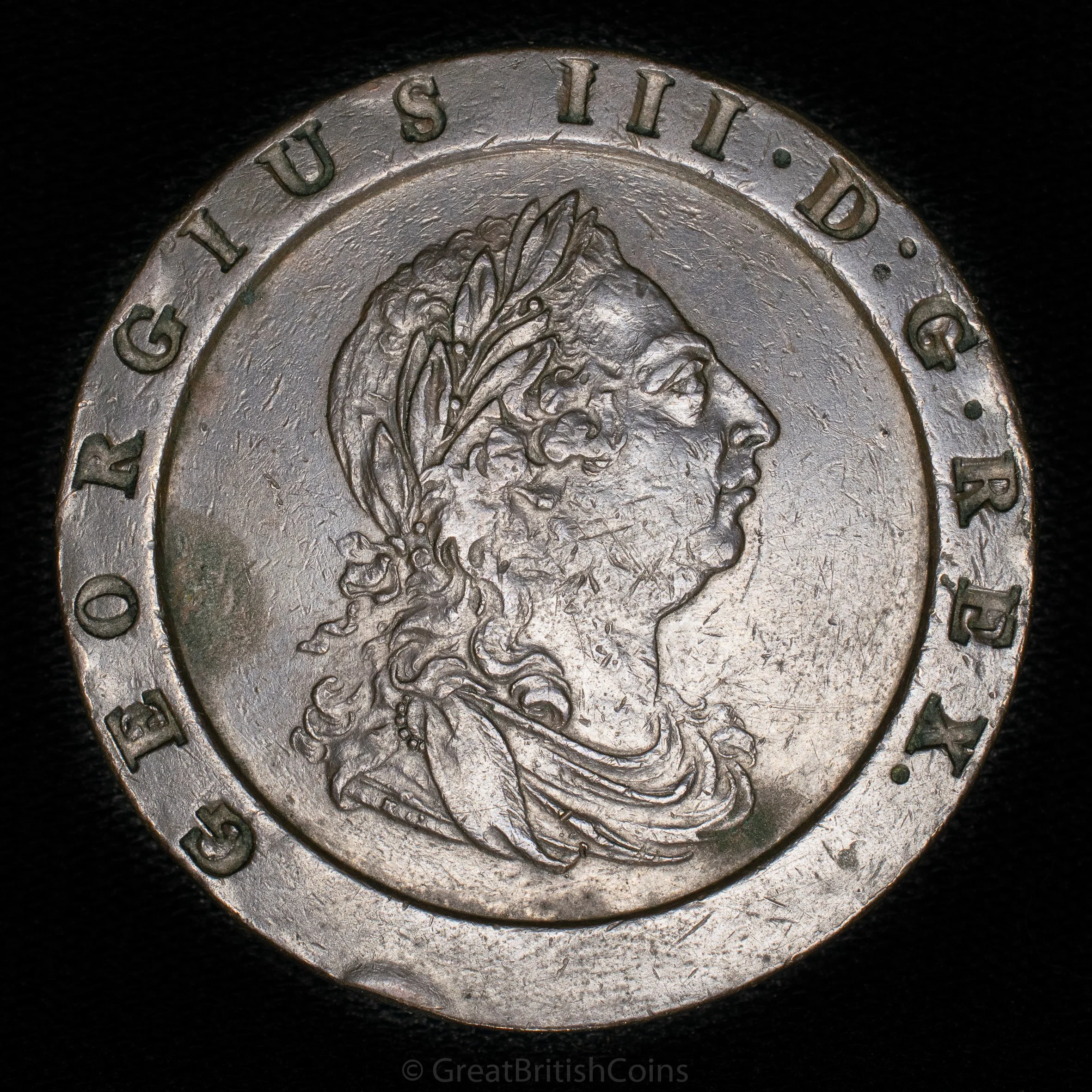 George III 1797 Copper 'Cartwheel' Twopence