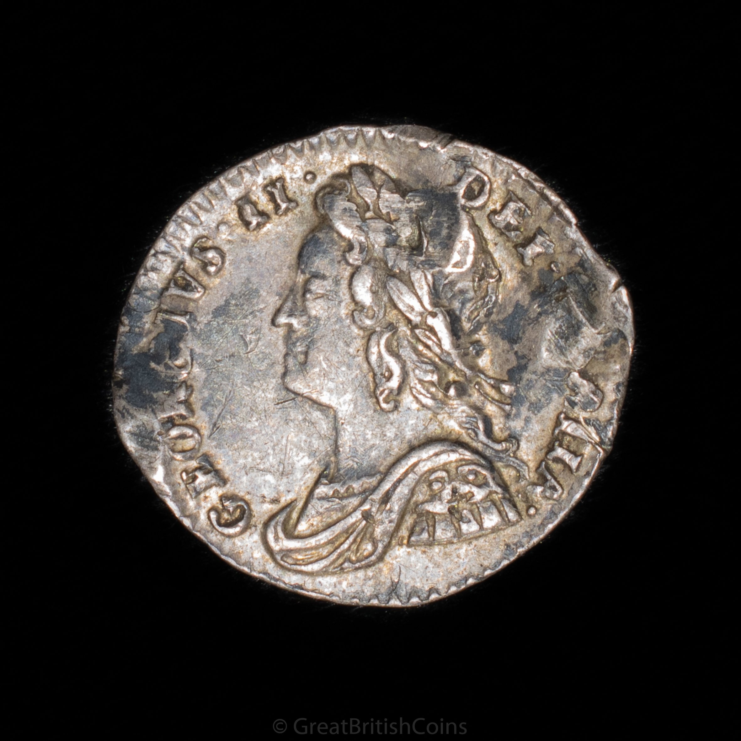 George II 1754 Silver Penny