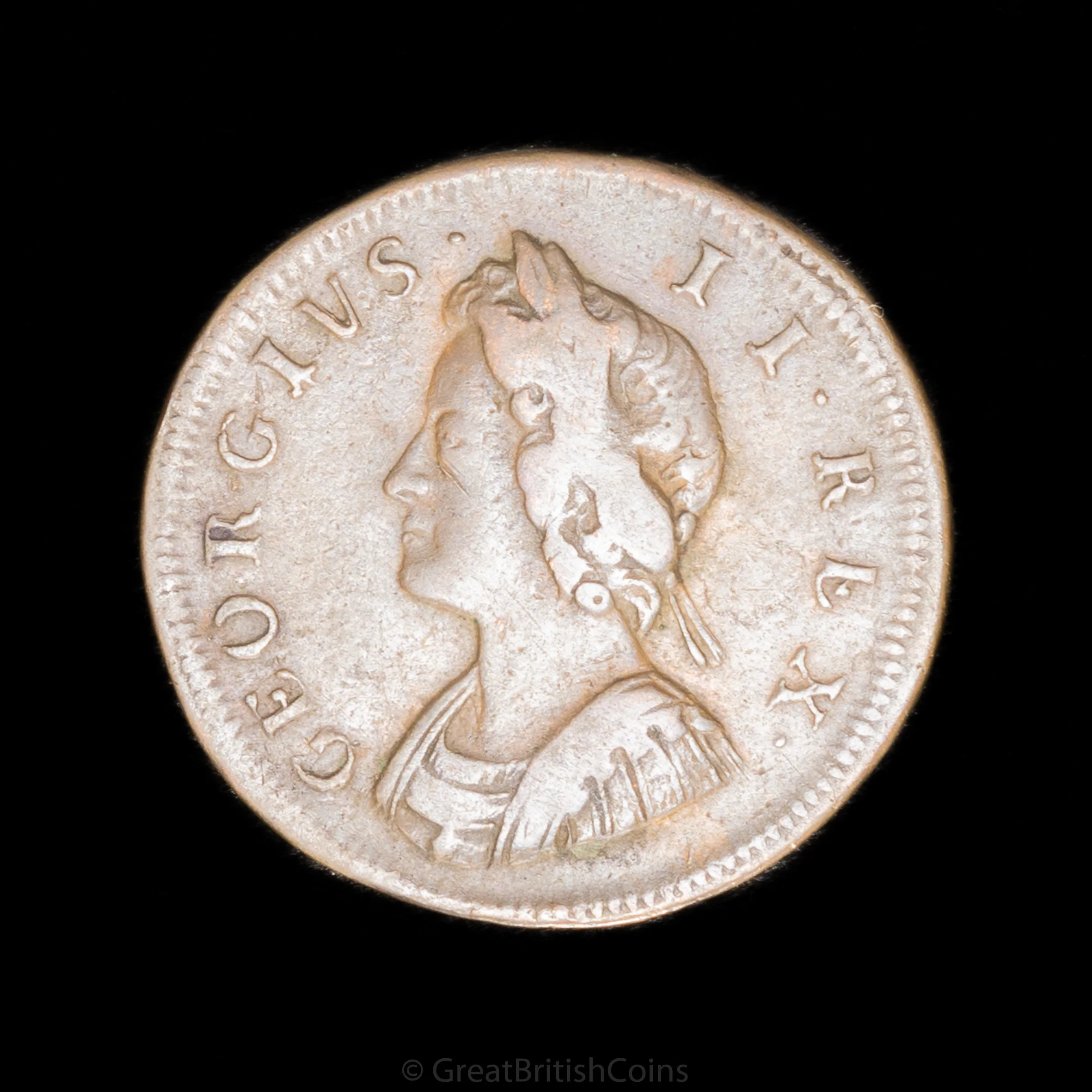 George II 1730 Copper Farthing