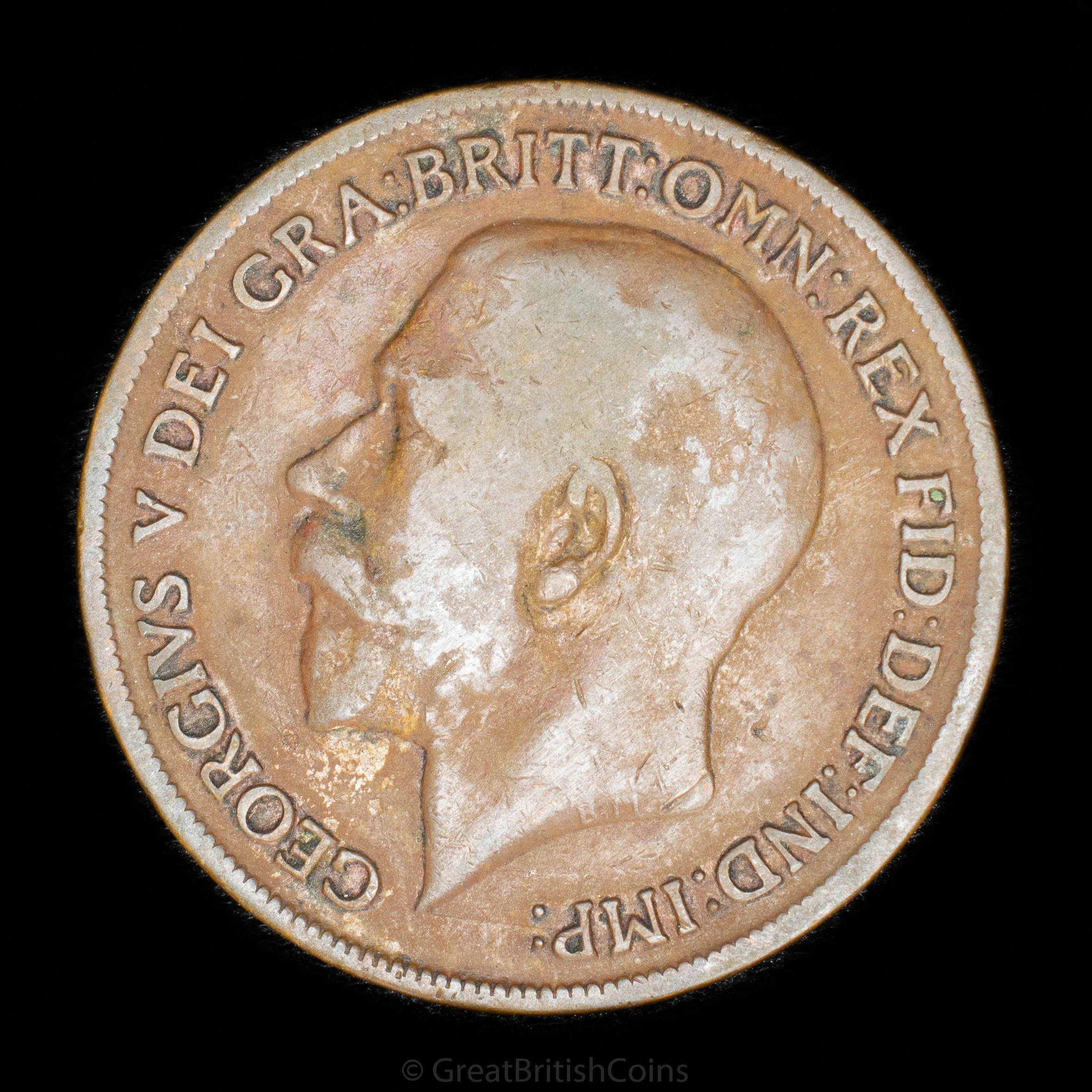 George V 1918 Kings Norton 'KN' Bronze Penny