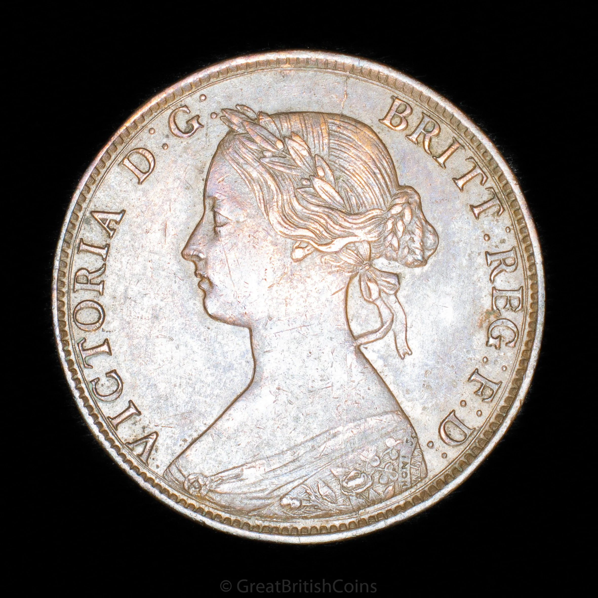 Victoria 1861 Bronze Halfpenny