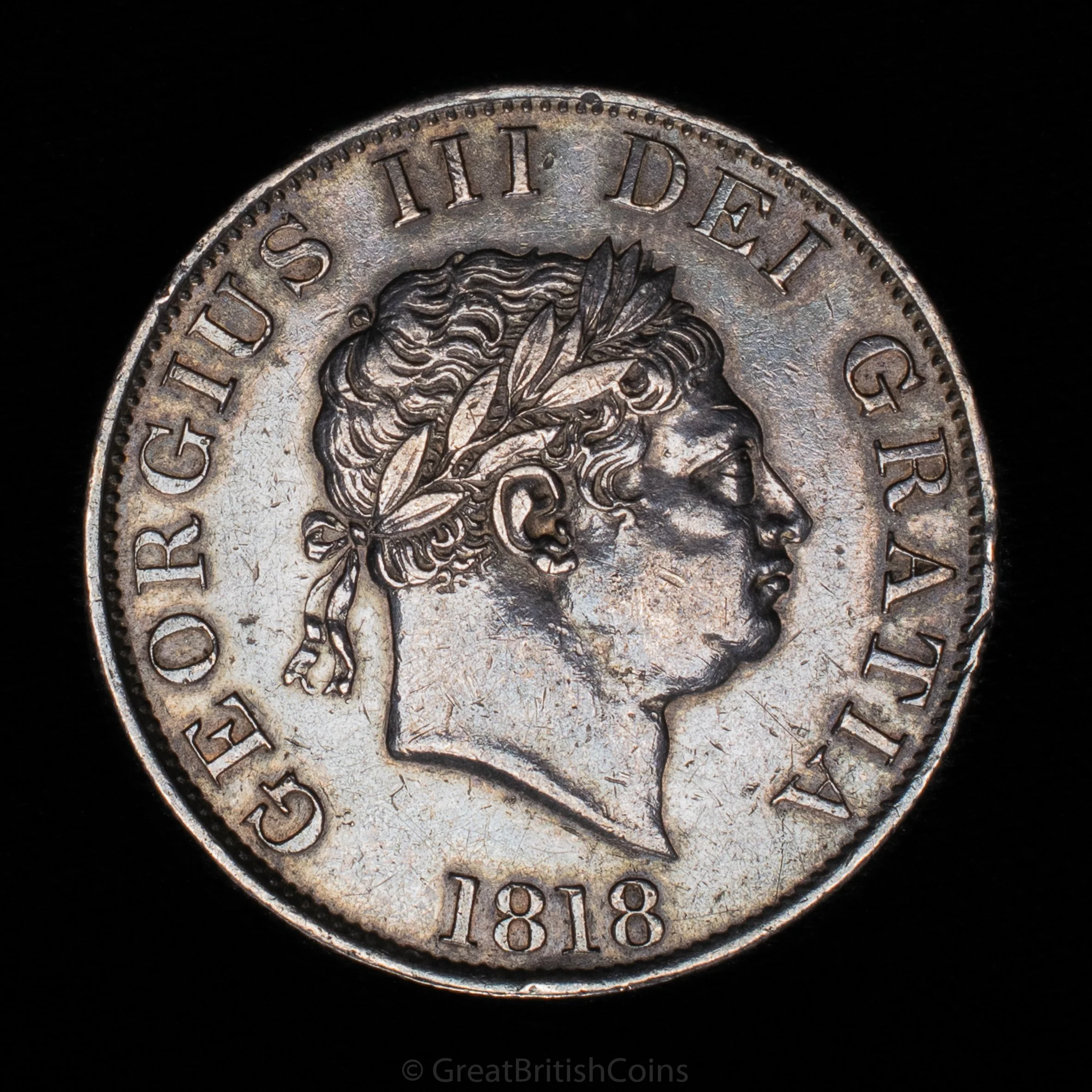 George III 1818 Silver Halfcrown
