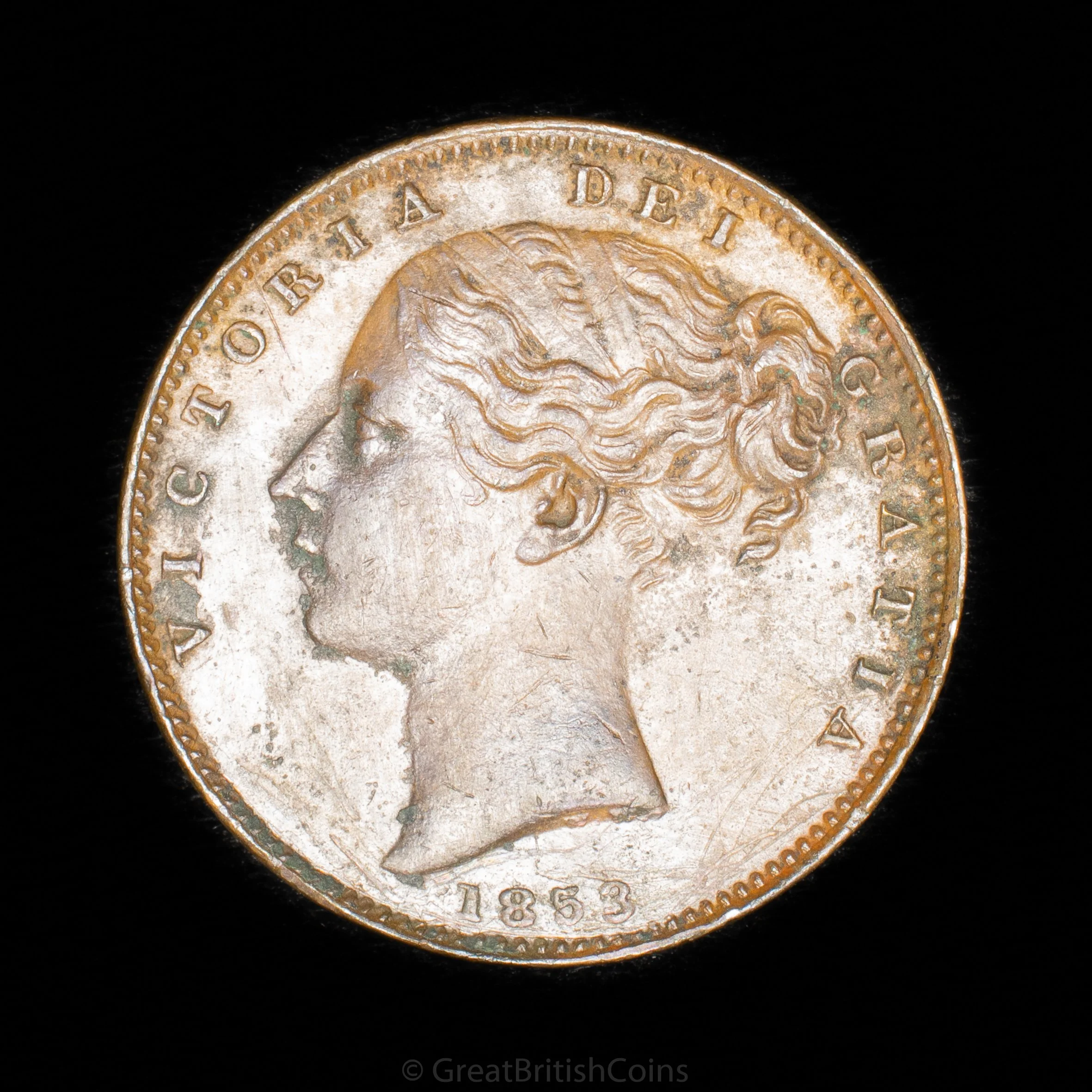 Victoria 1853 Copper Farthing