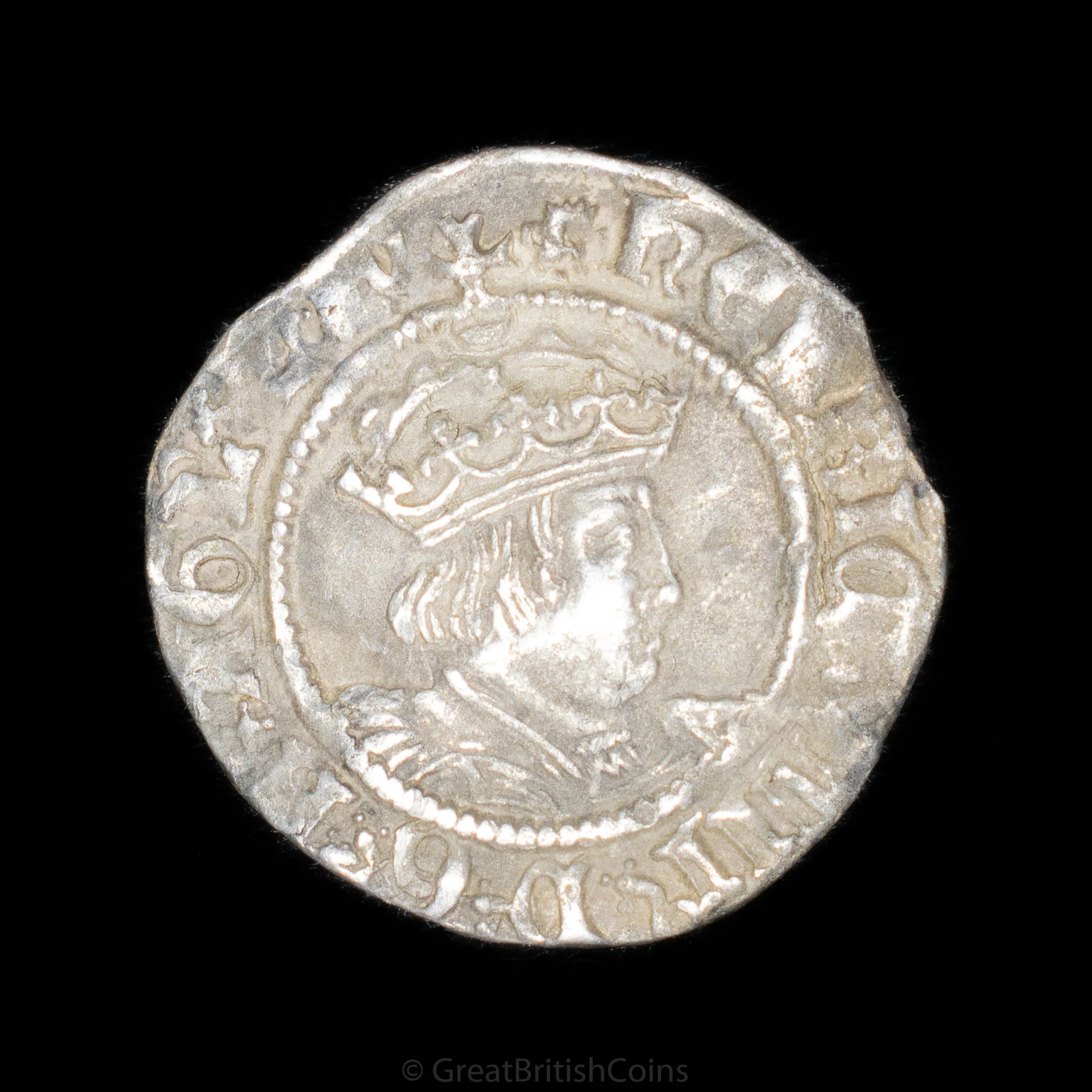 Henry VIII Silver Halfgroat (Canterbury)