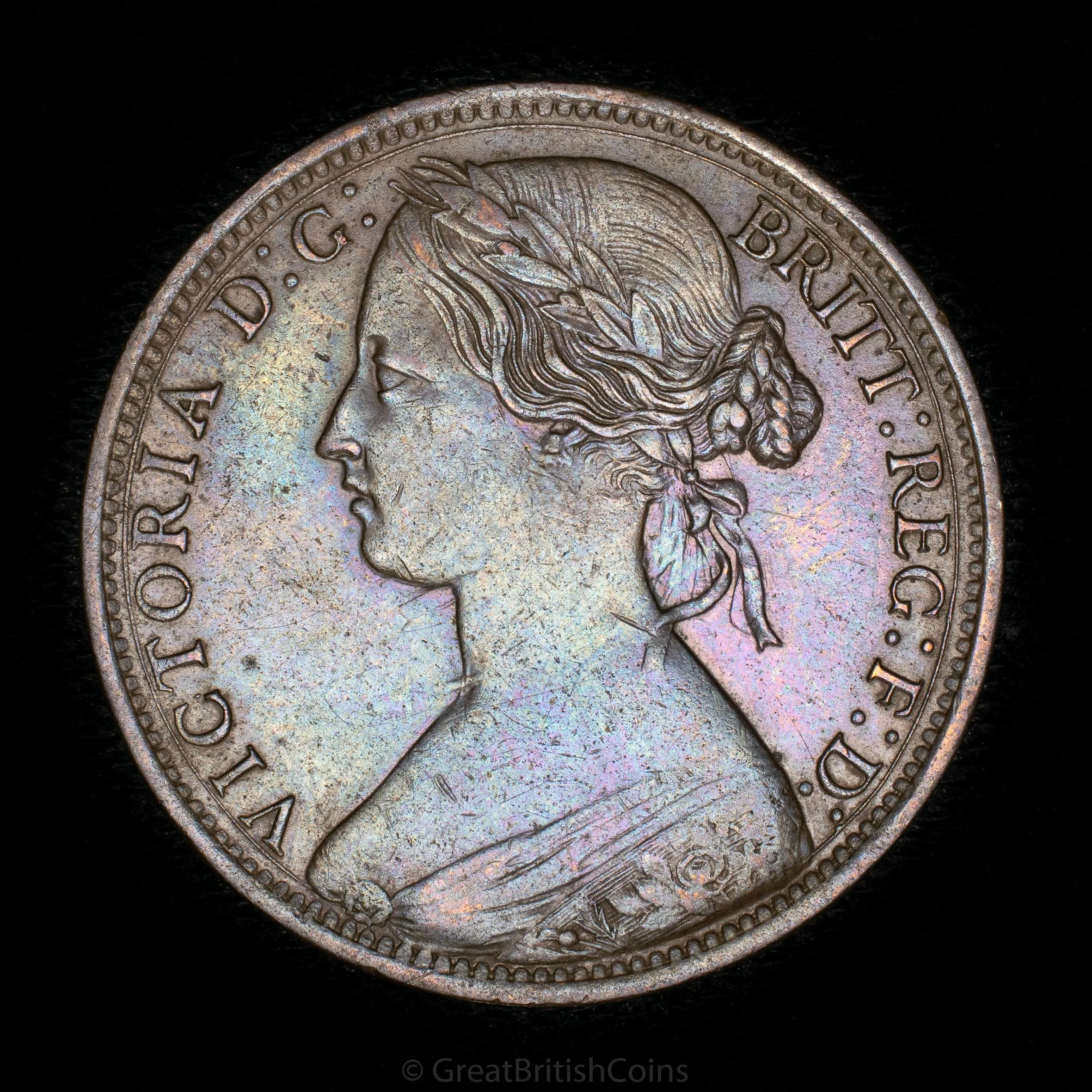 Victoria 1866 Bronze Penny