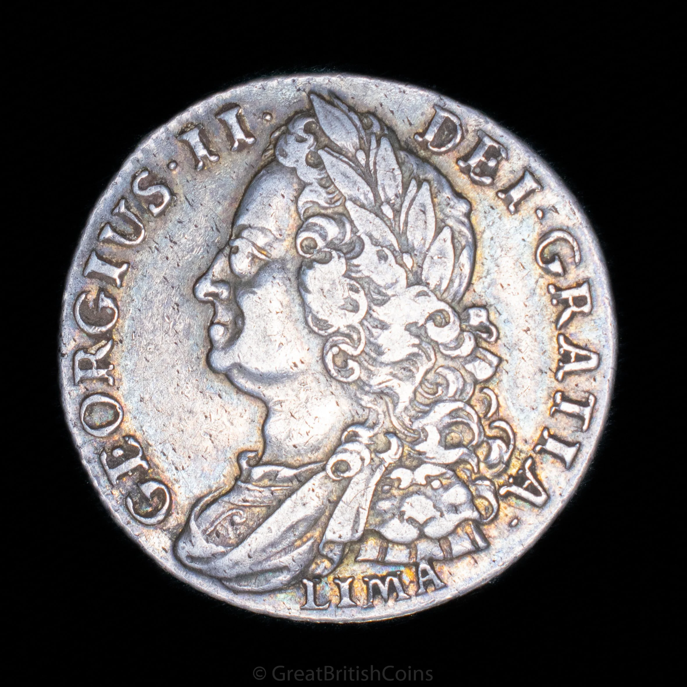 George II 1745 Silver Shilling 'Lima'