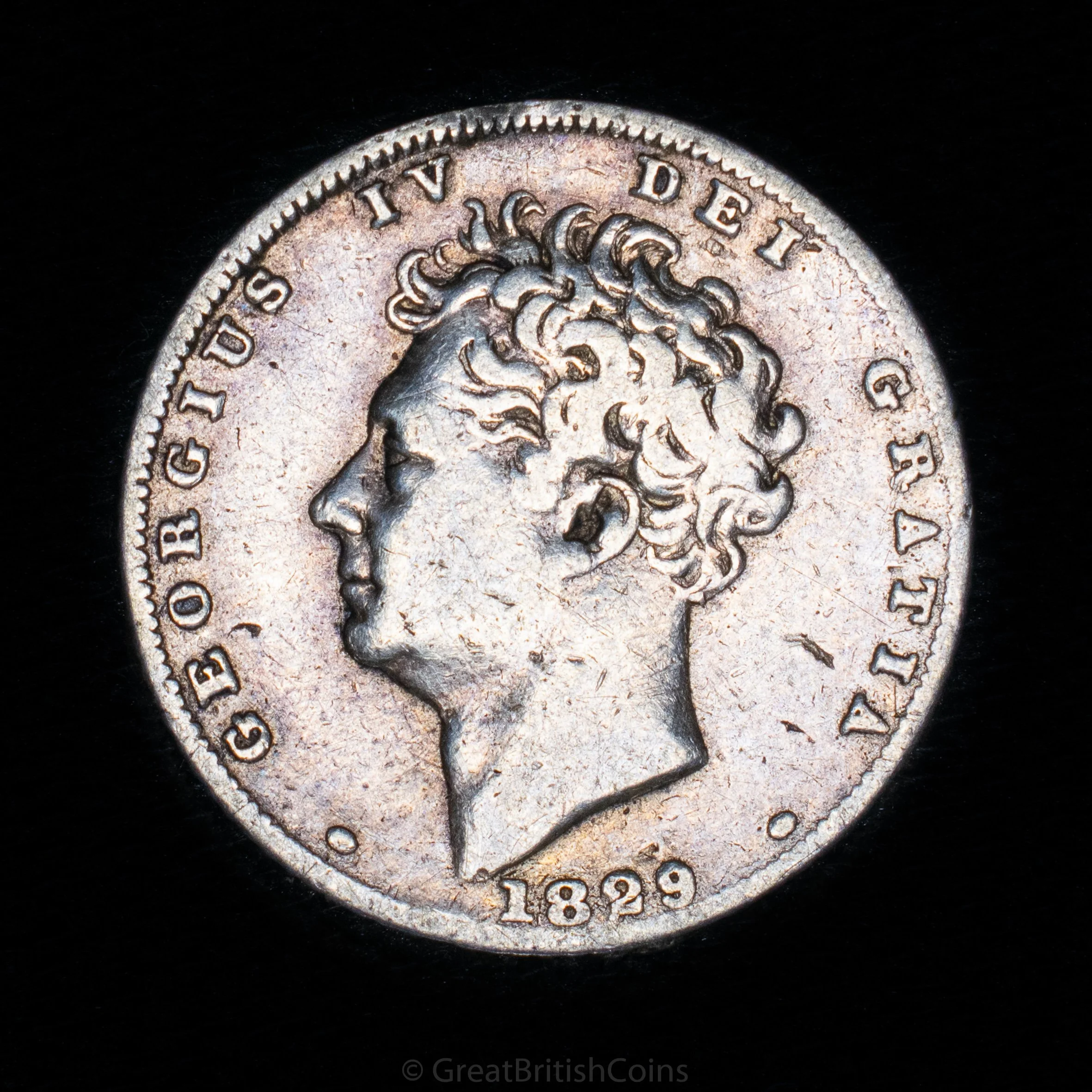George IV 1829 Silver Sixpence