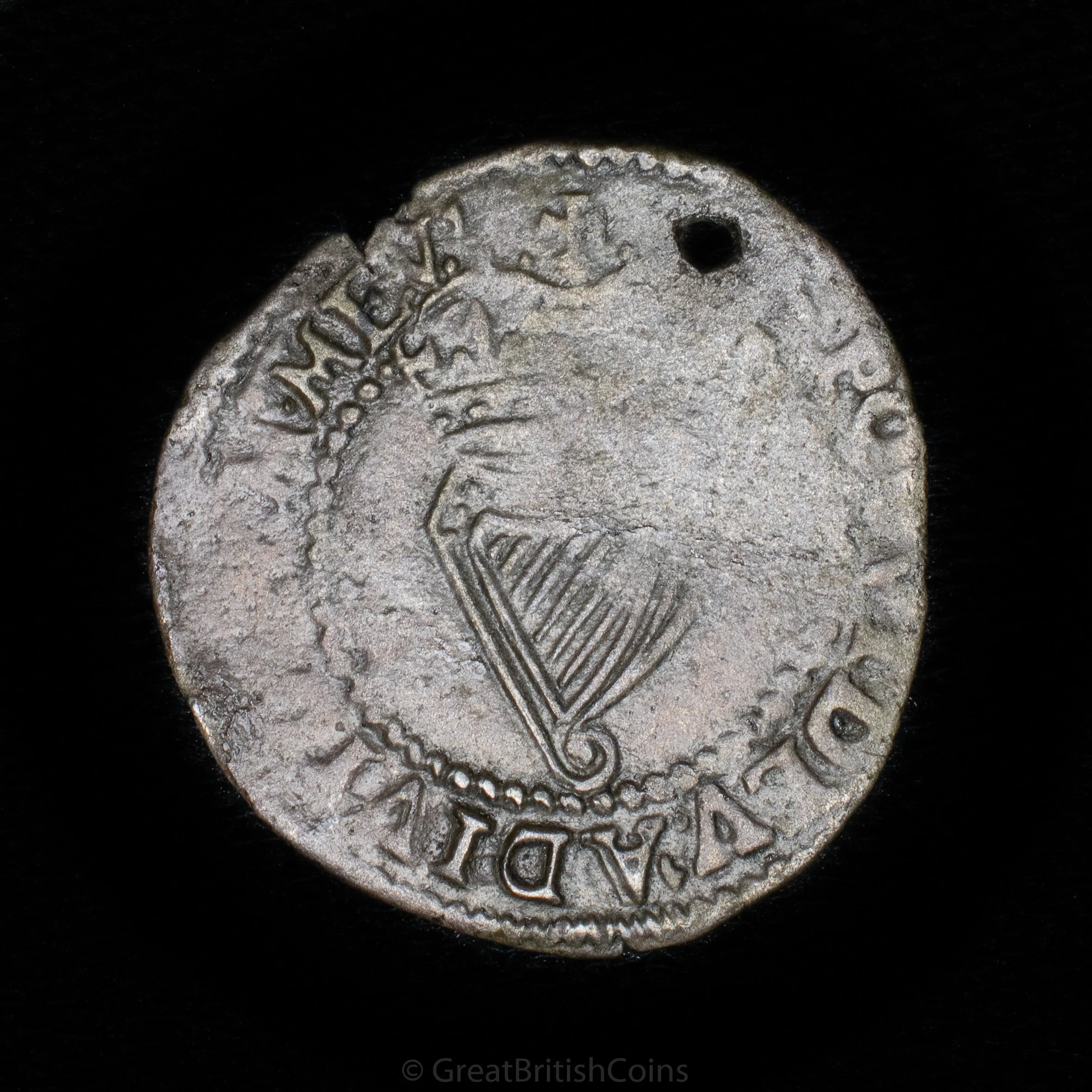 Elizabeth I Ireland Silver Threepence