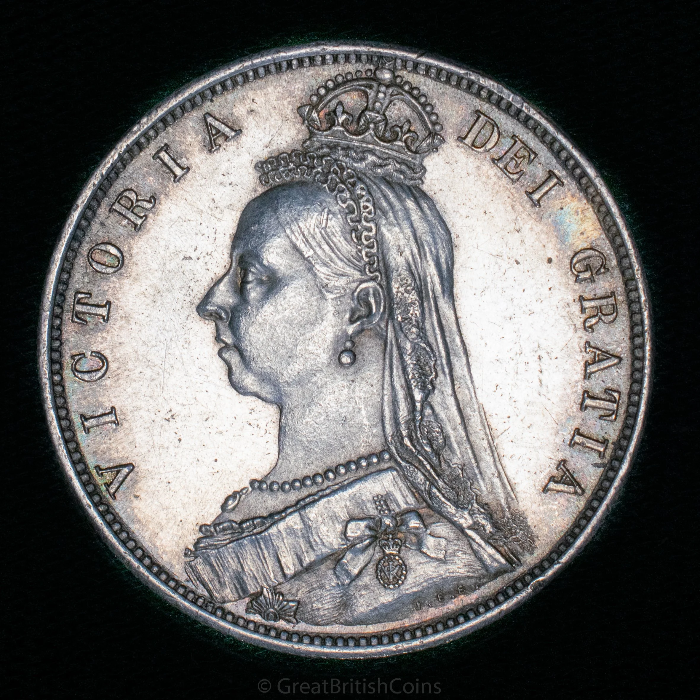 Victoria 1887 Silver Halfcrown