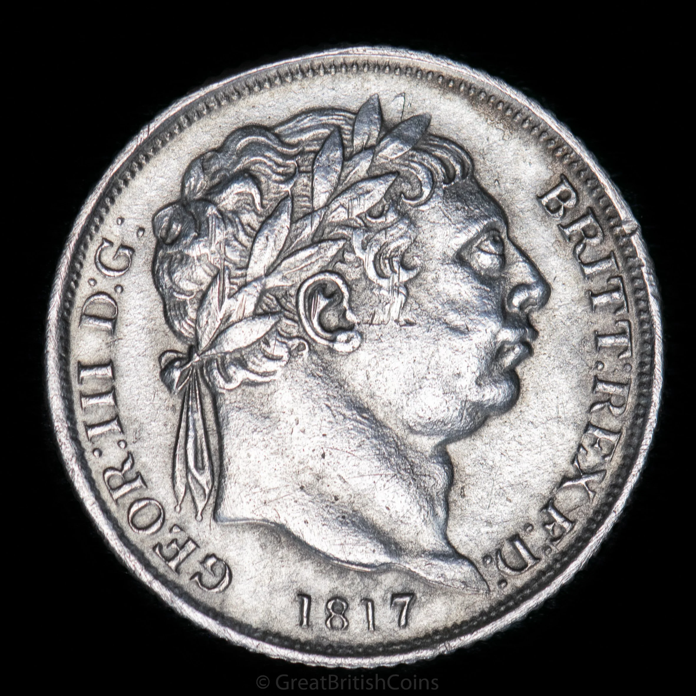 George III 1817 Silver Sixpence