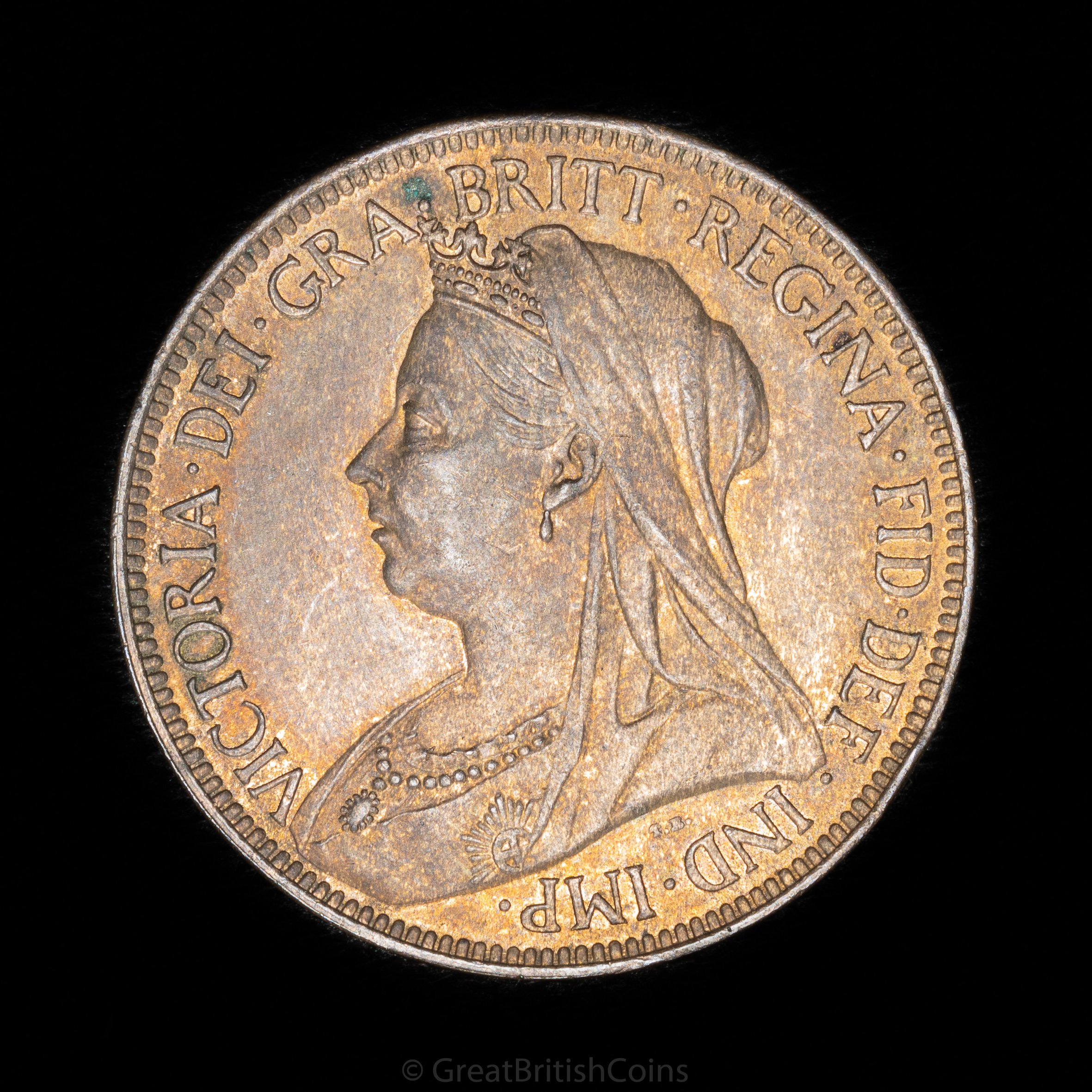 Victoria 1901 Bronze Halfpenny