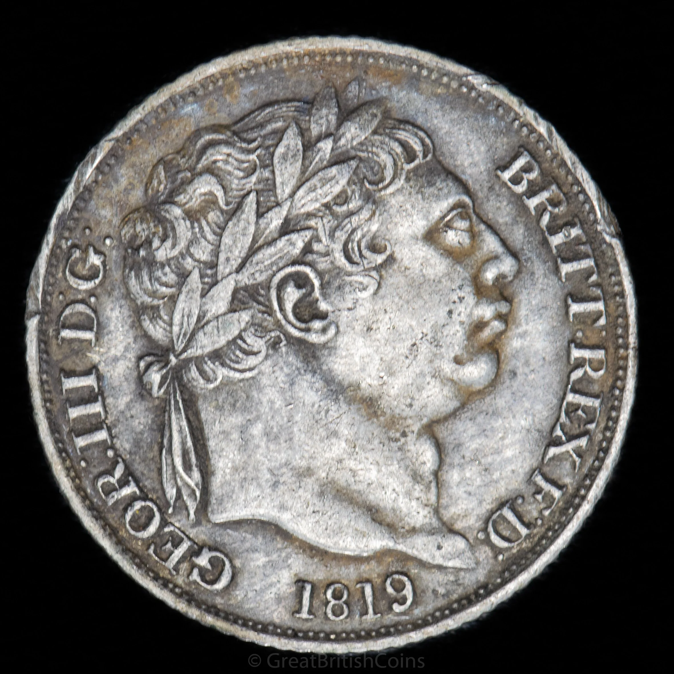 George III 1819 Silver Sixpence
