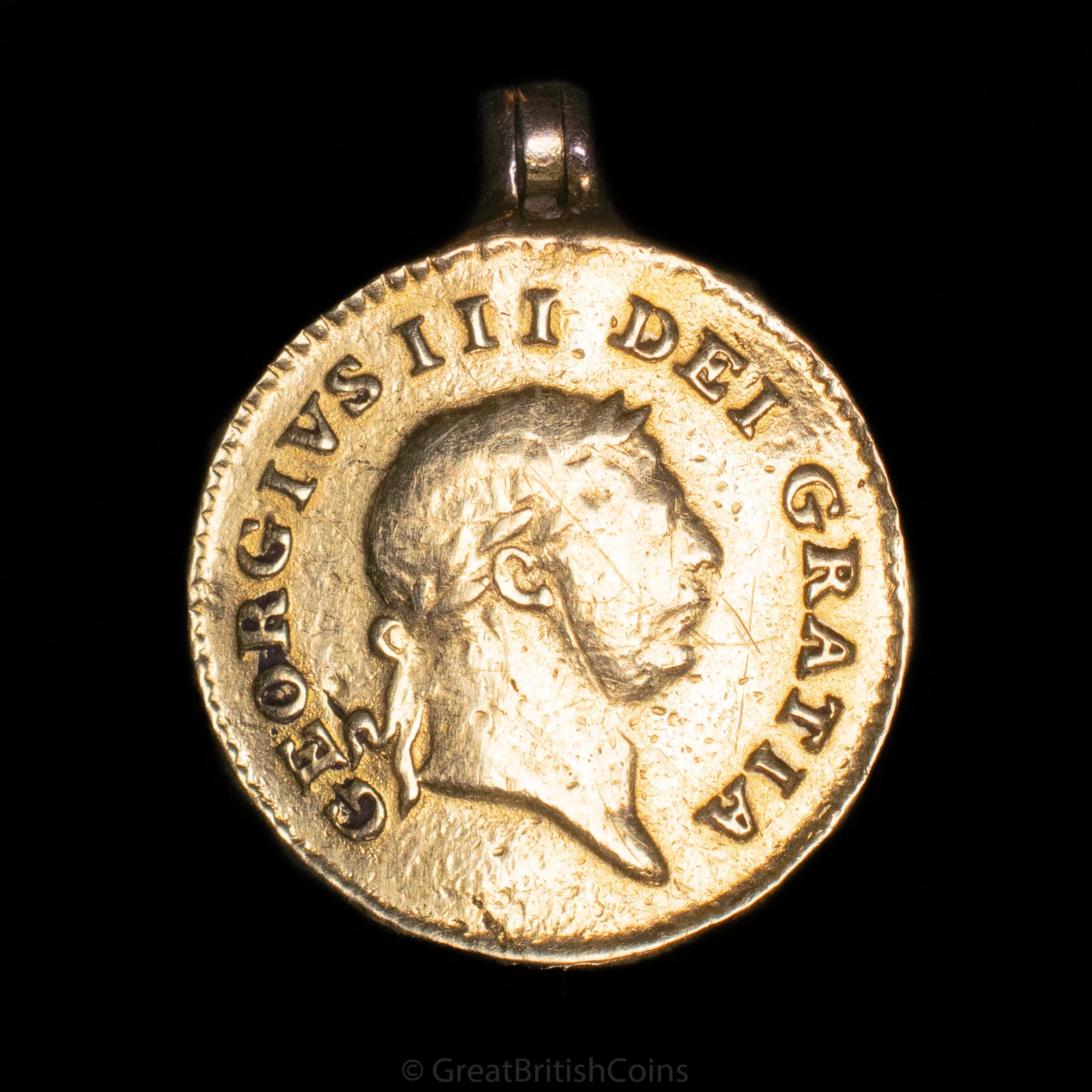 George III 1808 Gold 1/3 Guinea Keepsake Locket