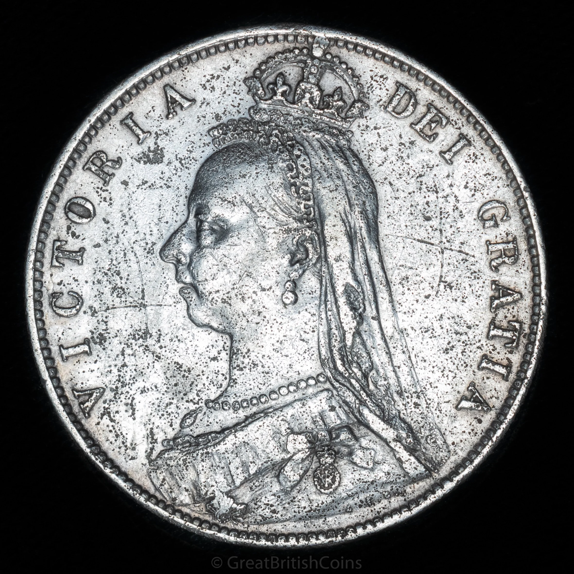 Victoria 1890 Silver Halfcrown
