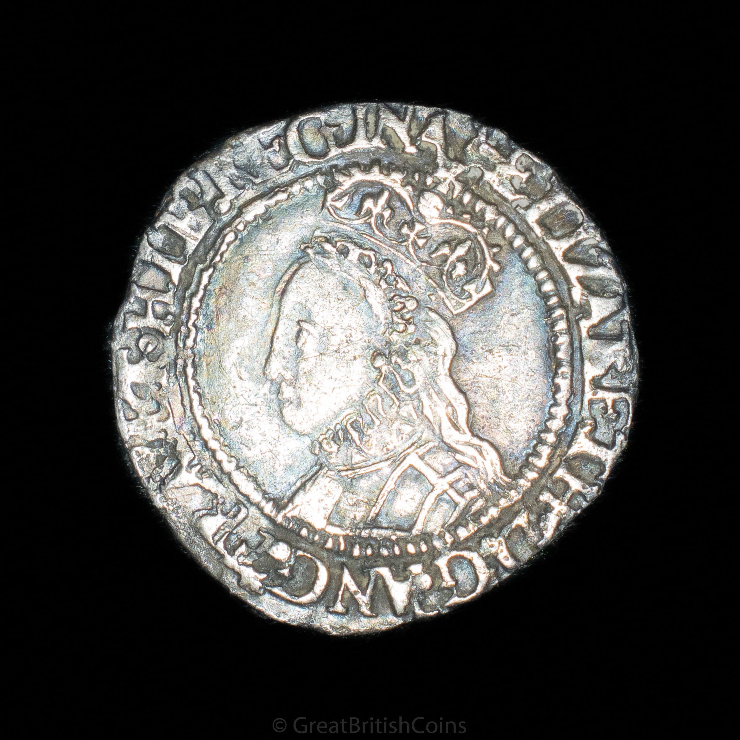 Elizabeth I Second Issue Silver Halfgroat