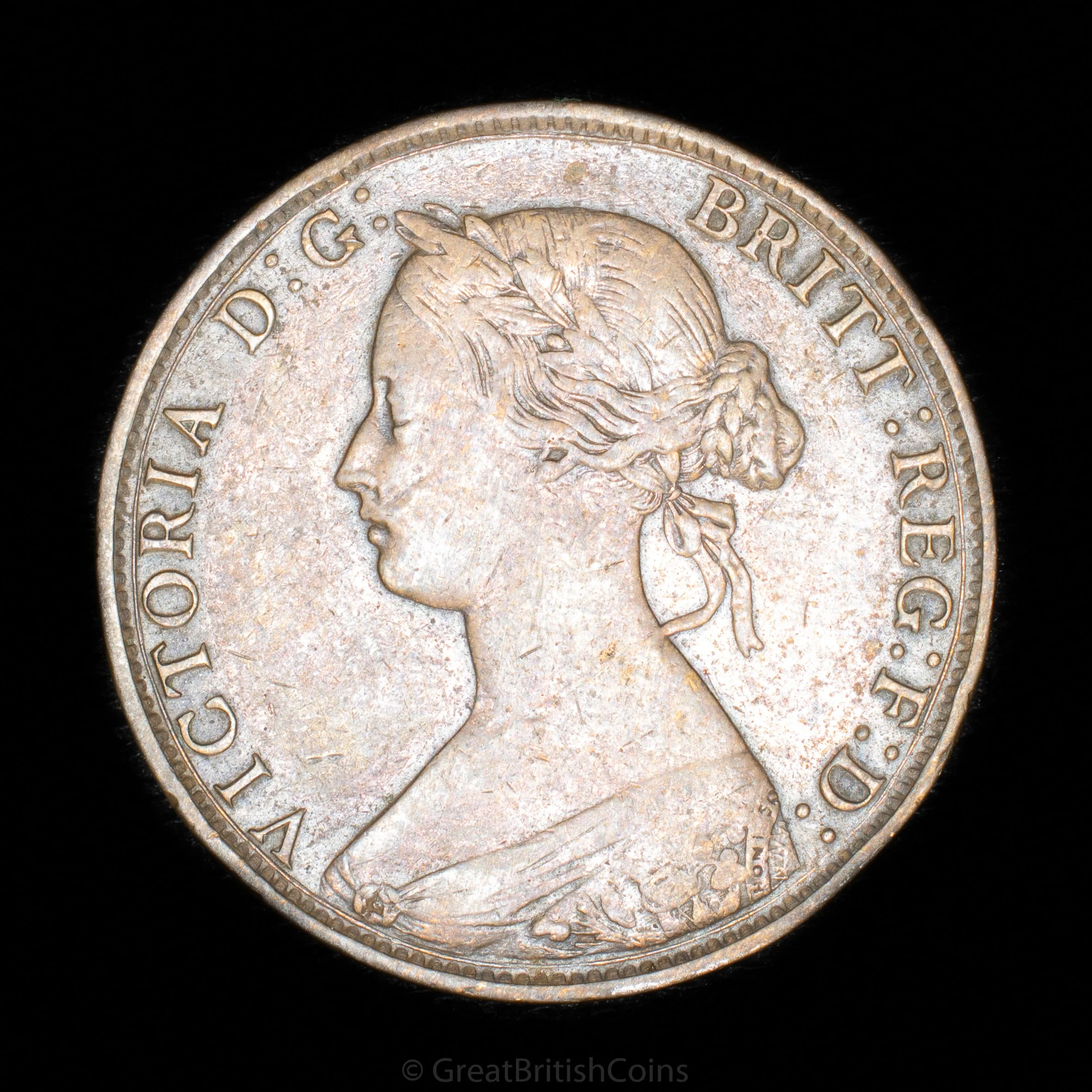 Victoria 1861 Bronze Halfpenny