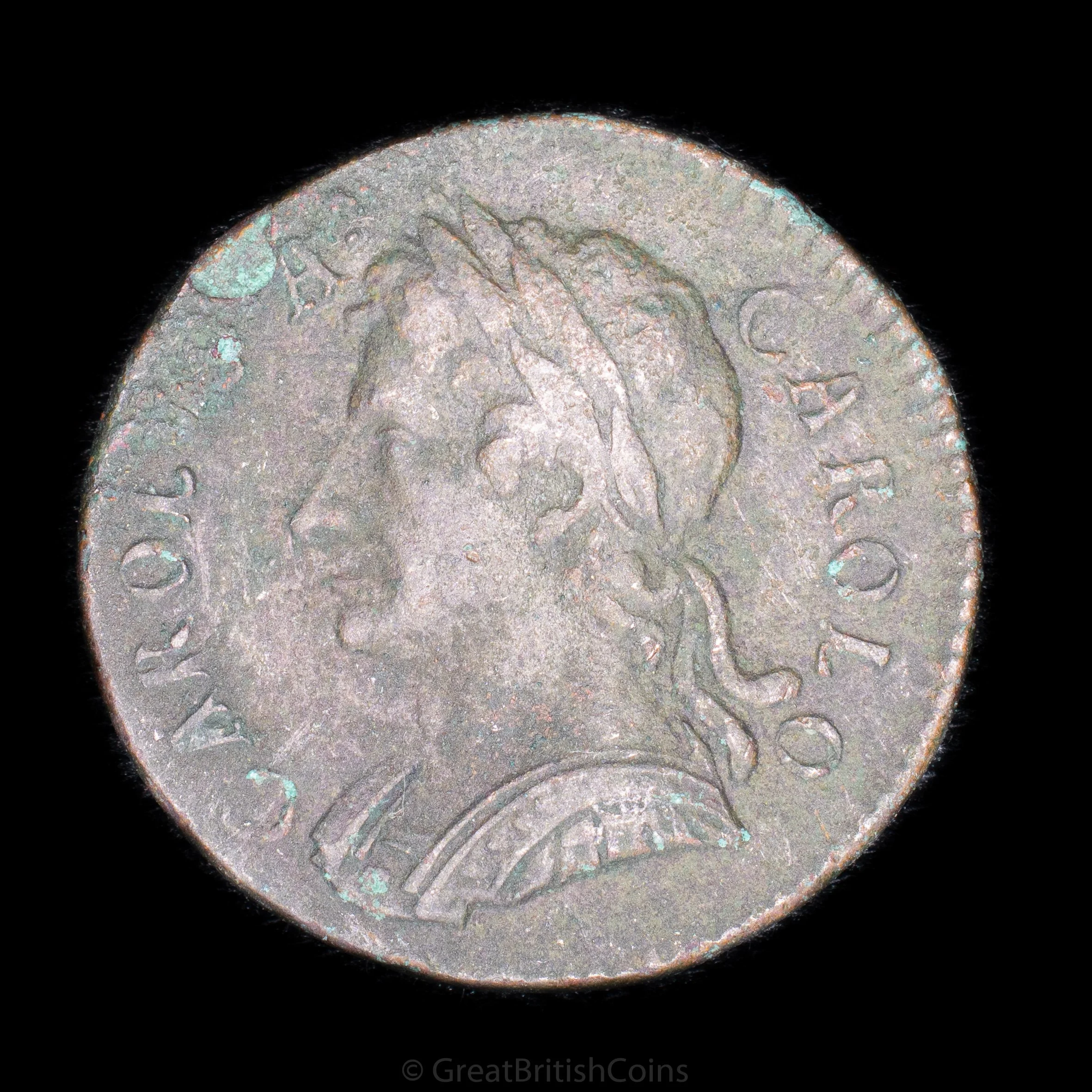 Charles II 1675 Copper Farthing