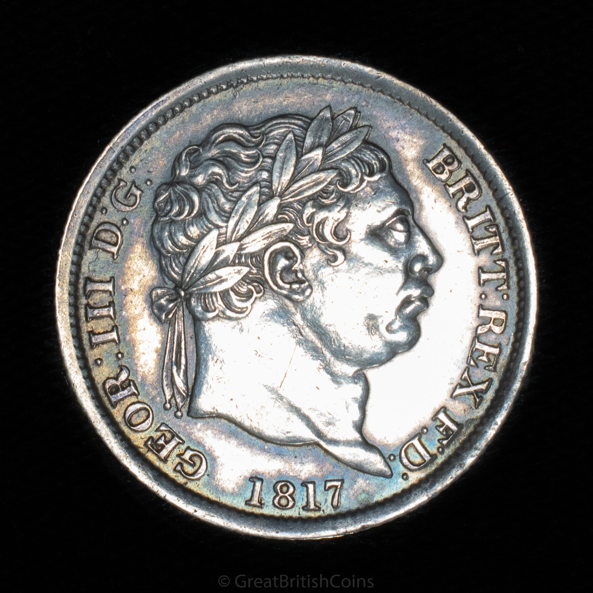 George III 1817 Silver Shilling