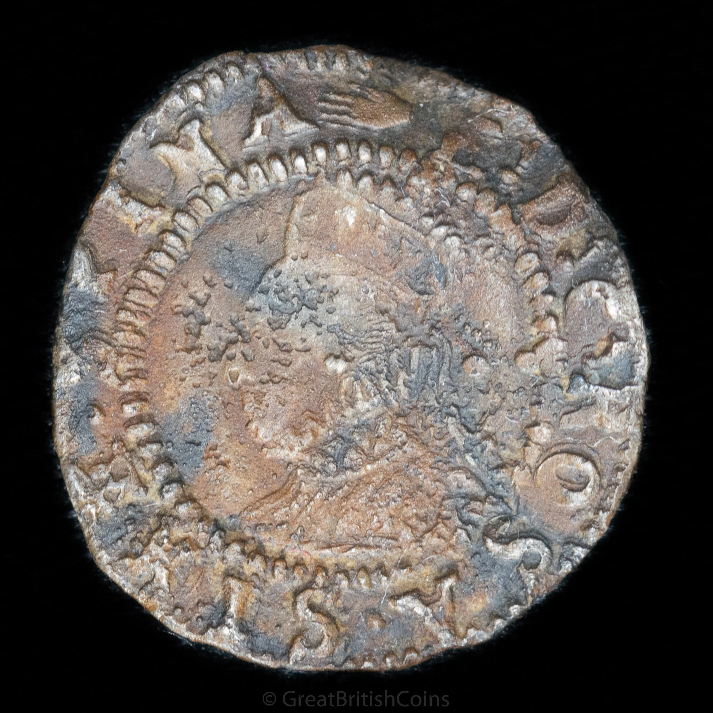 Elizabeth I 6th Issue Silver Halfgroat