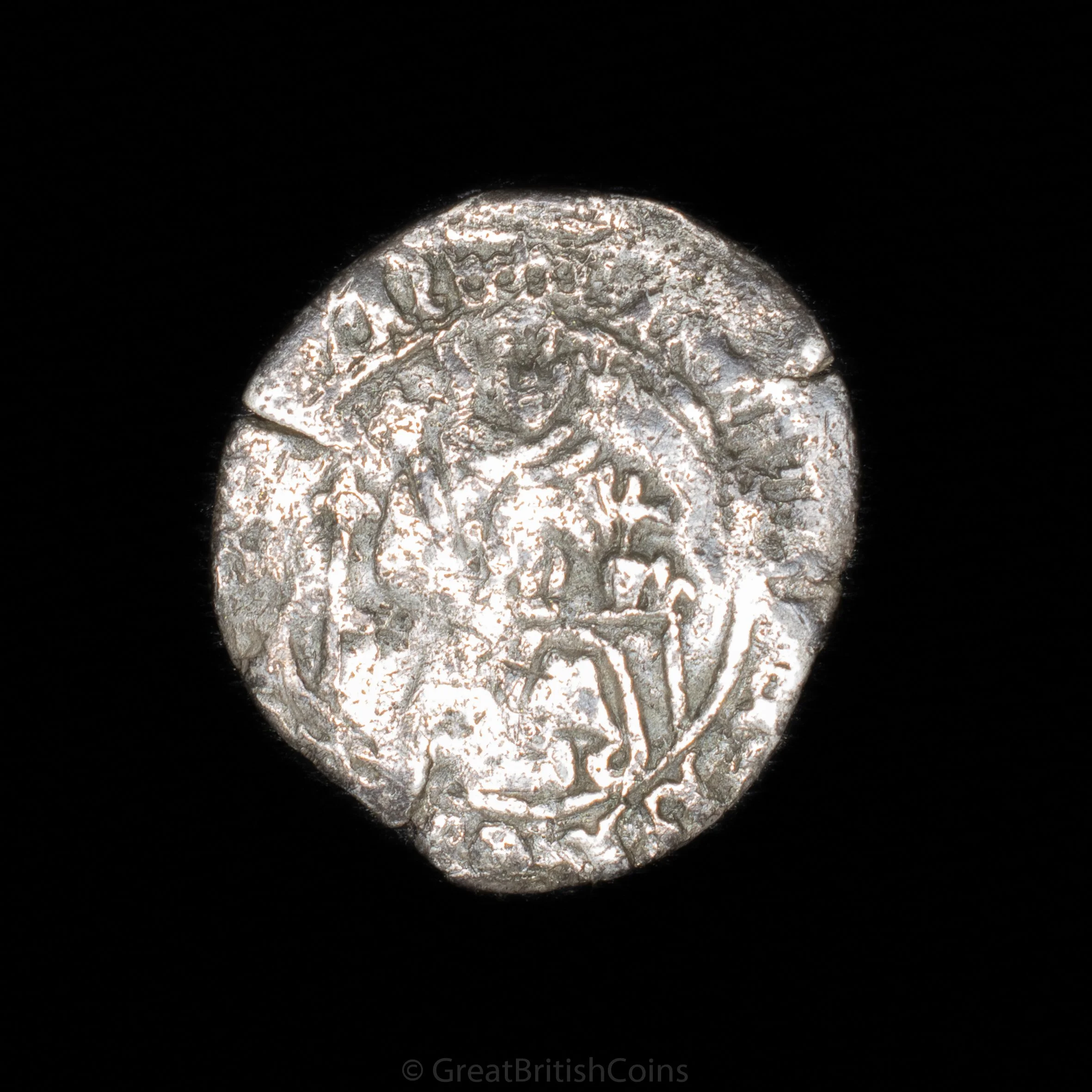 Henry VII Silver Bishop Fox 'Sovereign' Penny (Durham)