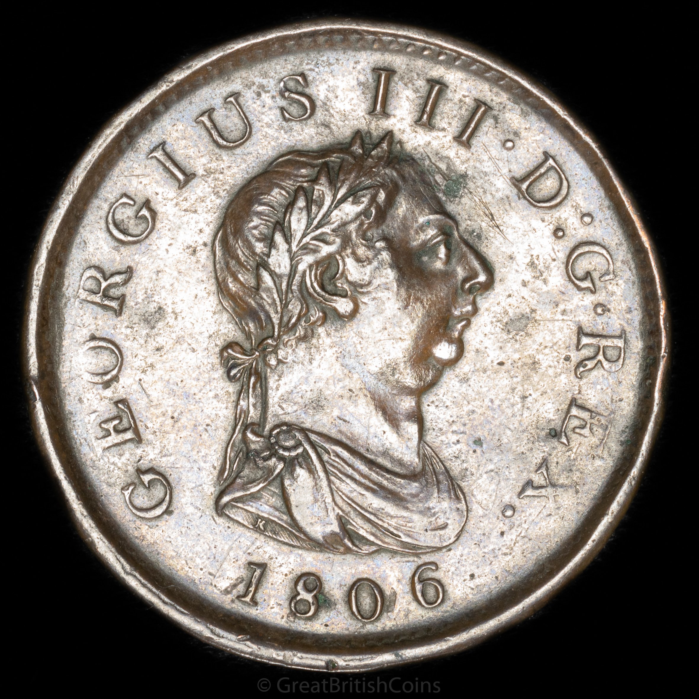 George III 1806 Copper Penny
