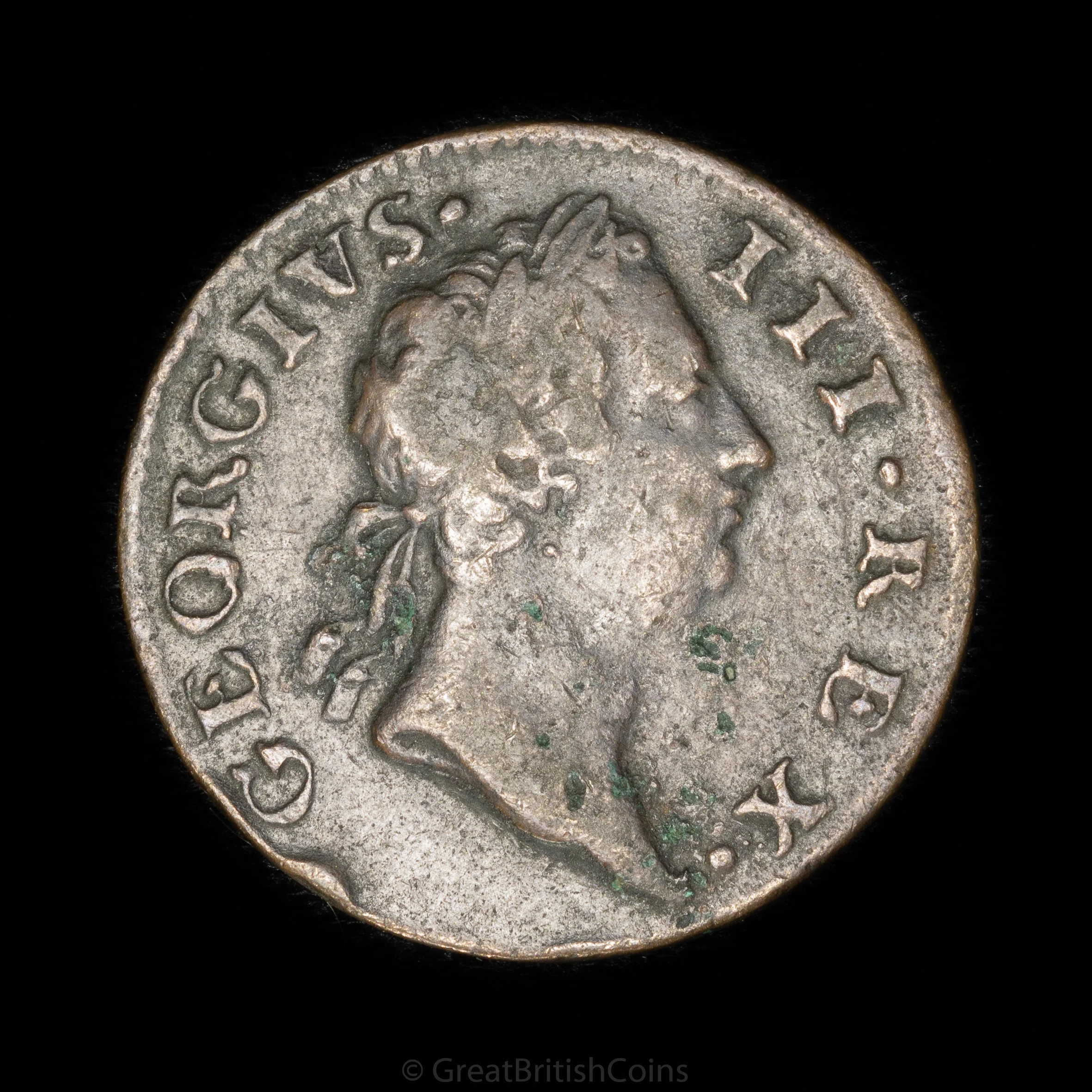 George III Ireland 1769 Copper Halfpenny
