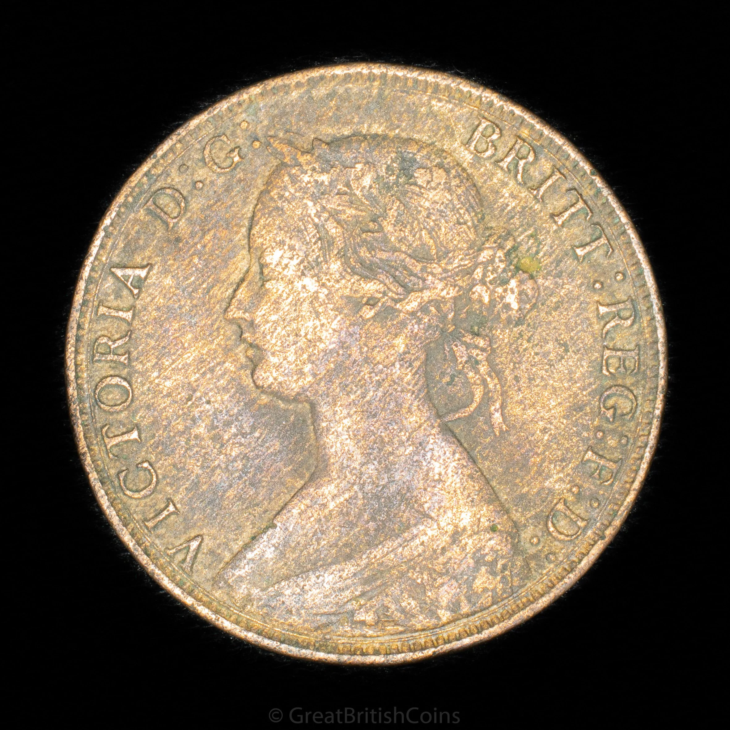 Victoria 1861 Bronze Halfpenny