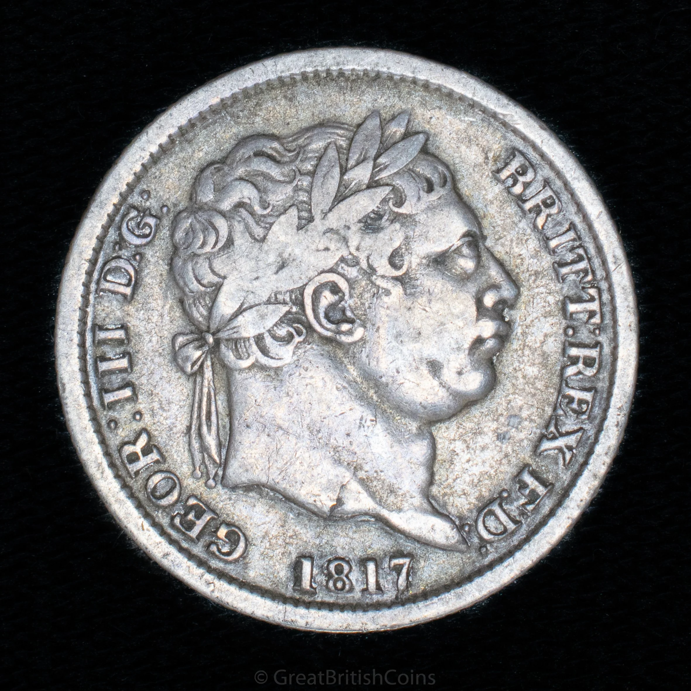 George III 1817 Silver Shilling (RRITT Error)