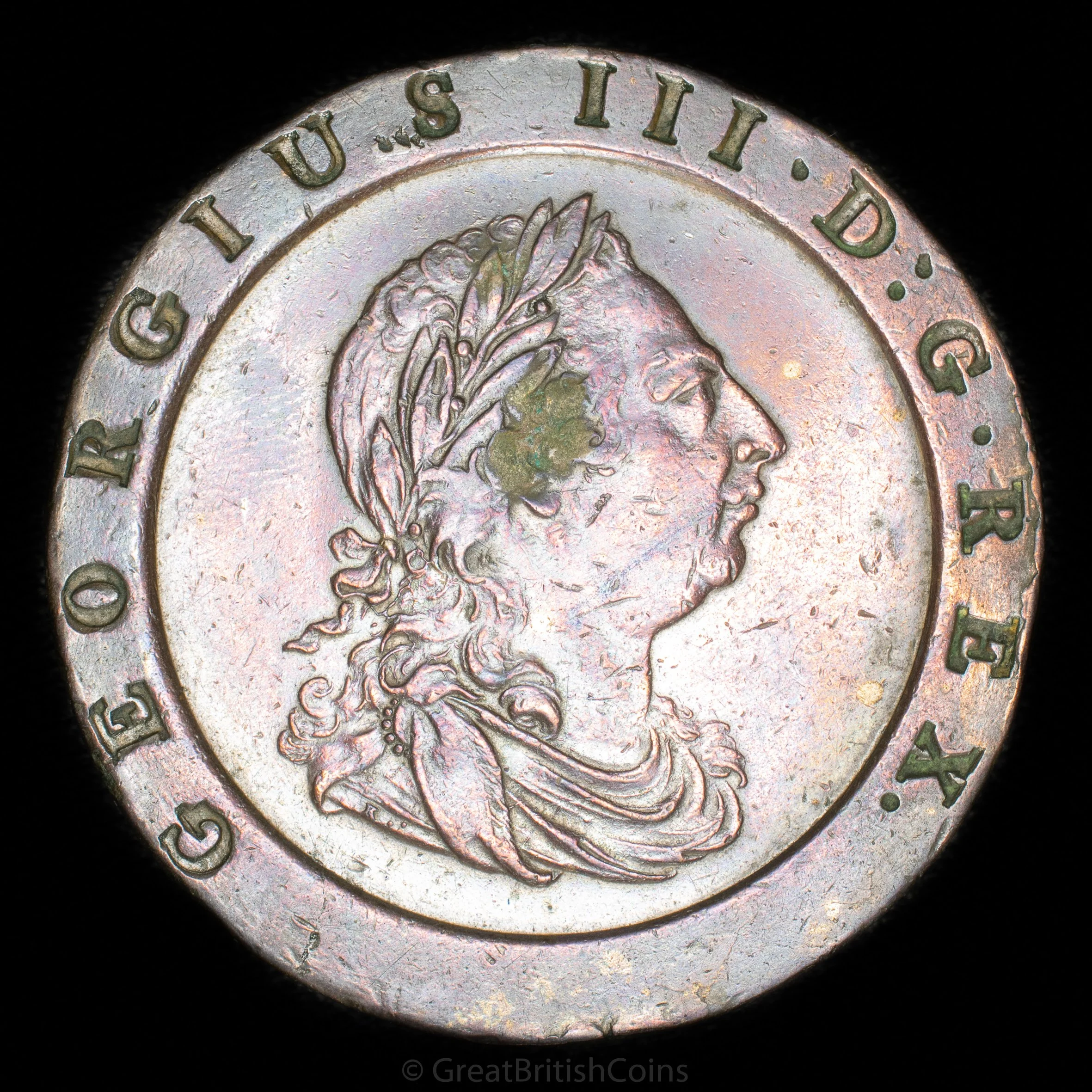 George III 1797 Copper 'Cartwheel' Twopence