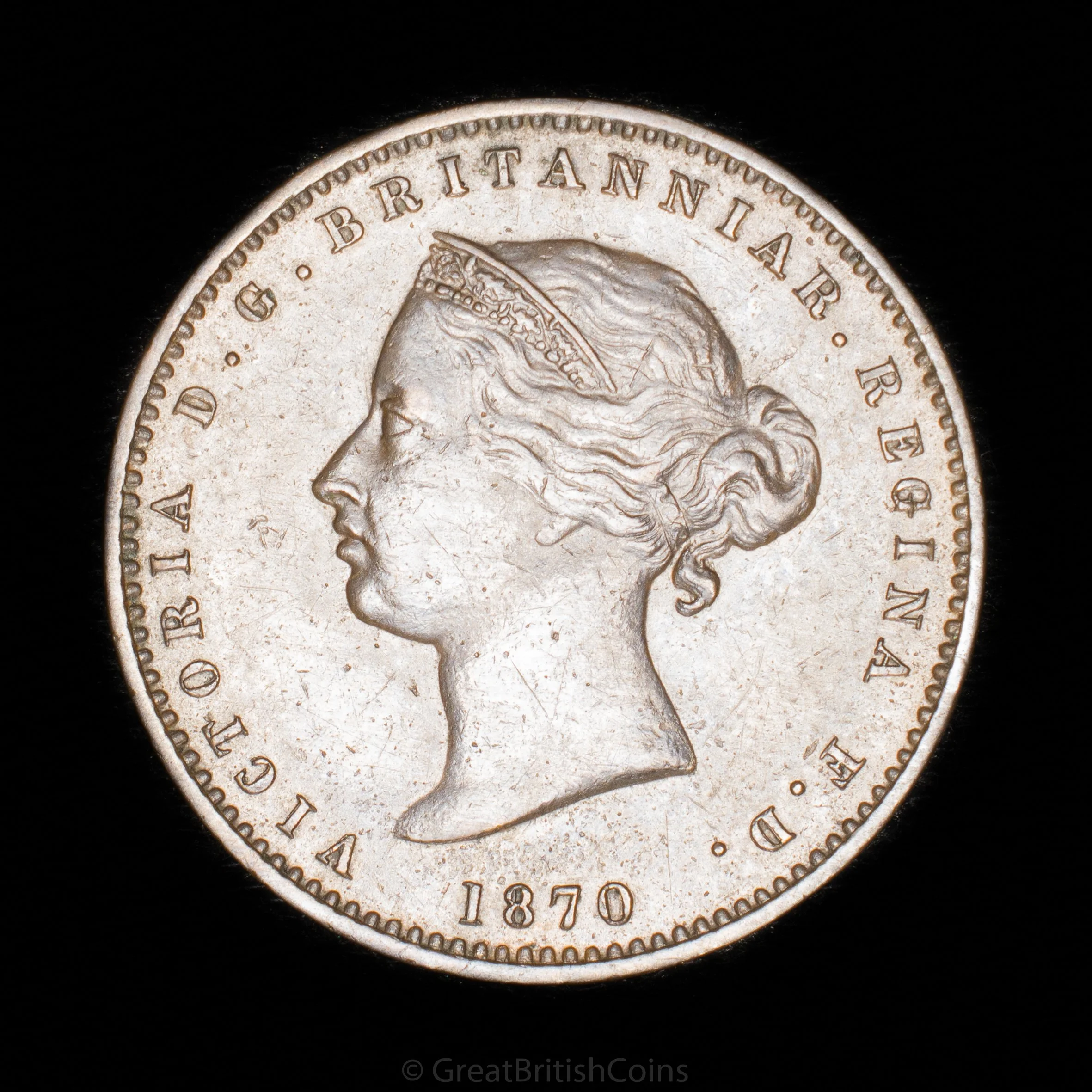 Victoria Jersey 1870 Bronze 1/26 Shilling