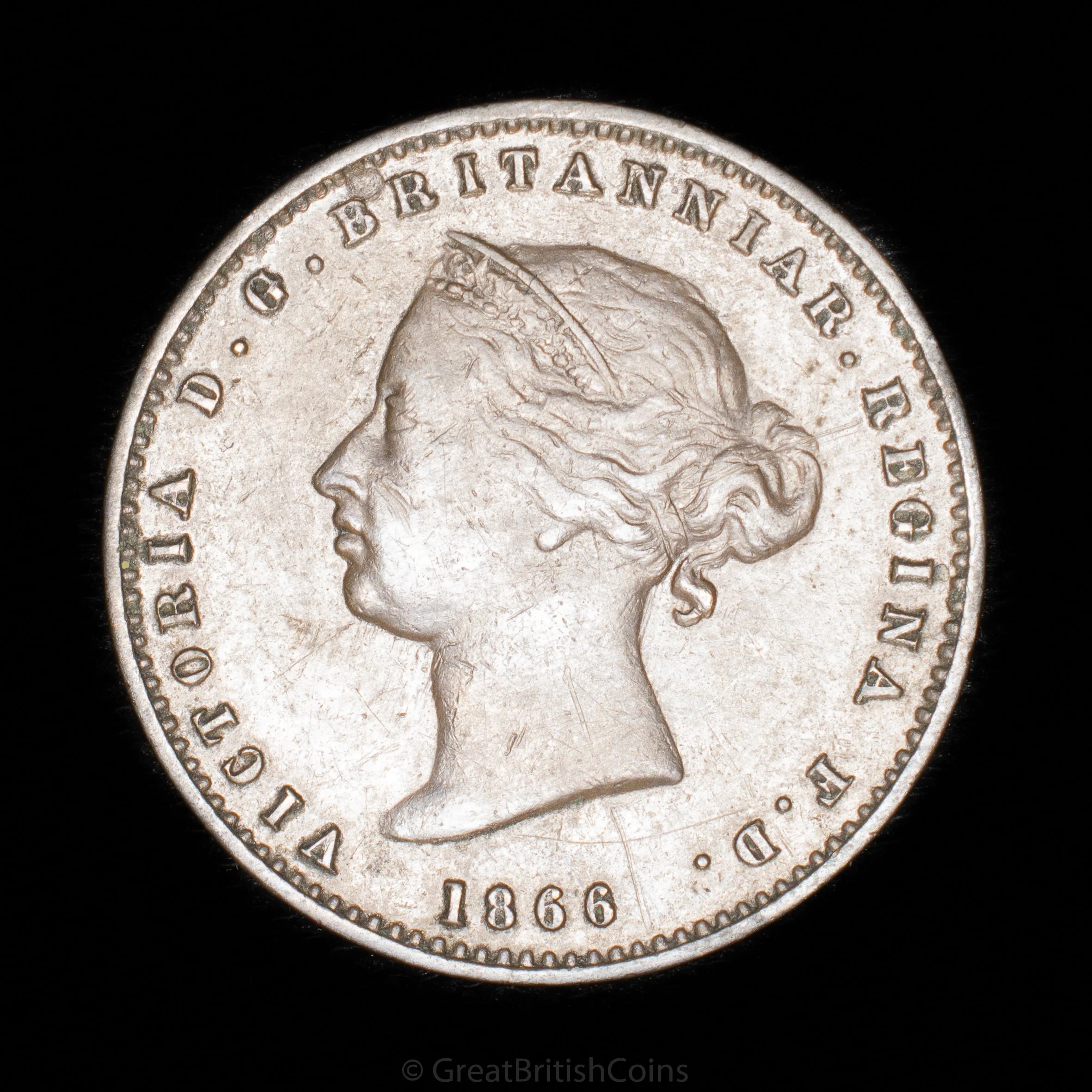 Victoria Jersey 1866 Bronze 1/26 Shilling