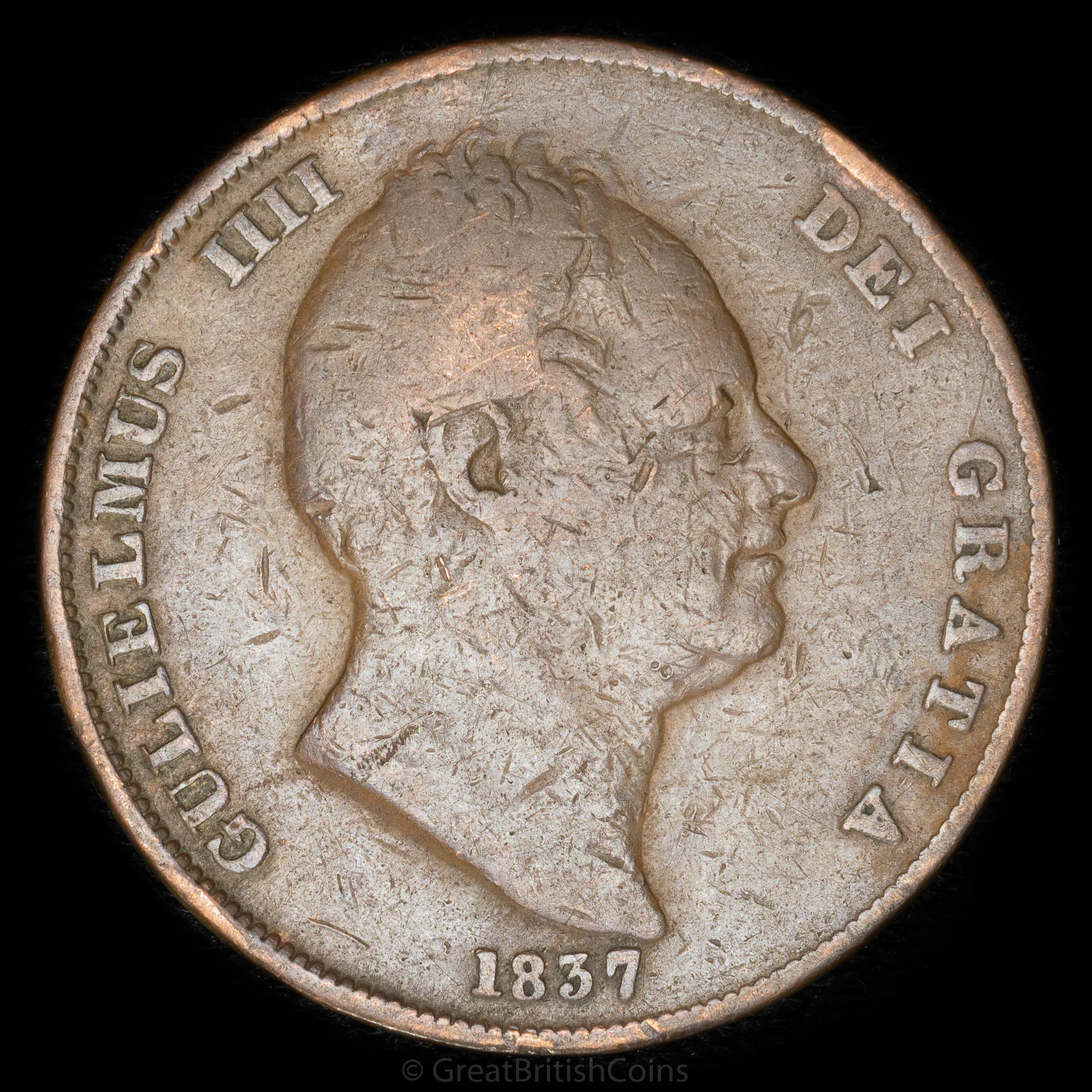 William IV 1837 Copper Penny