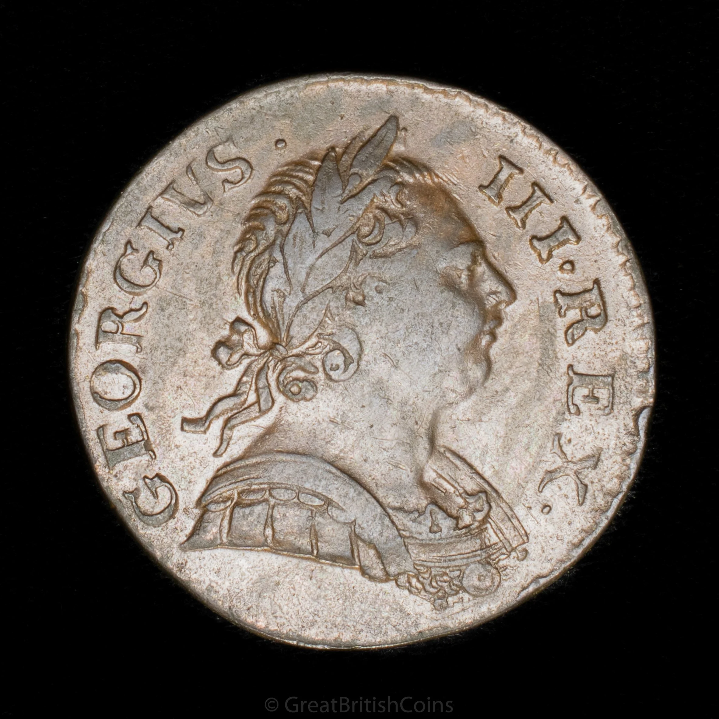 George III 1772 Copper Halfpenny